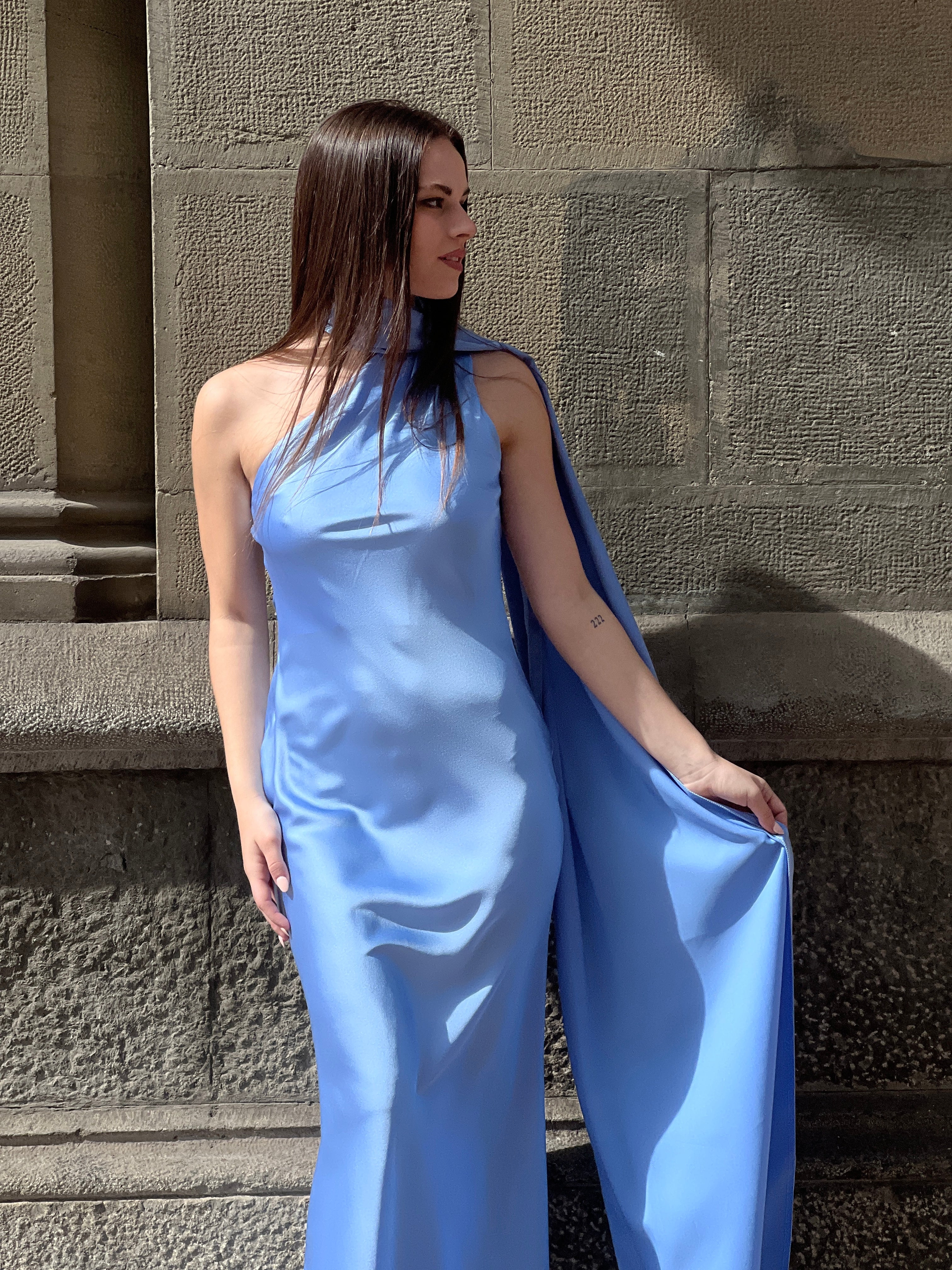 Vestido raso choker Priscila - Zebra&Maduixa®