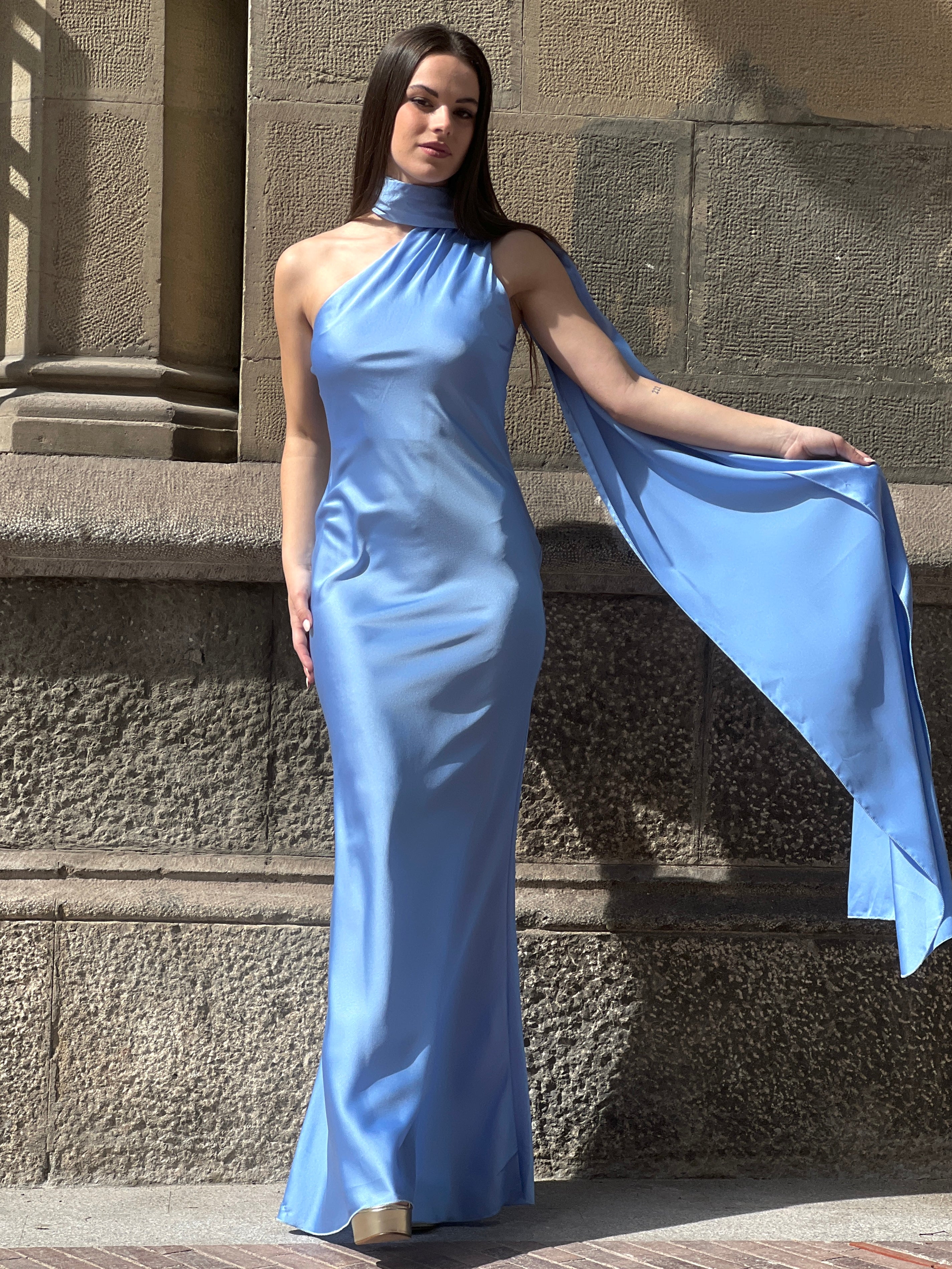 Vestido raso choker Priscila - Zebra&Maduixa®