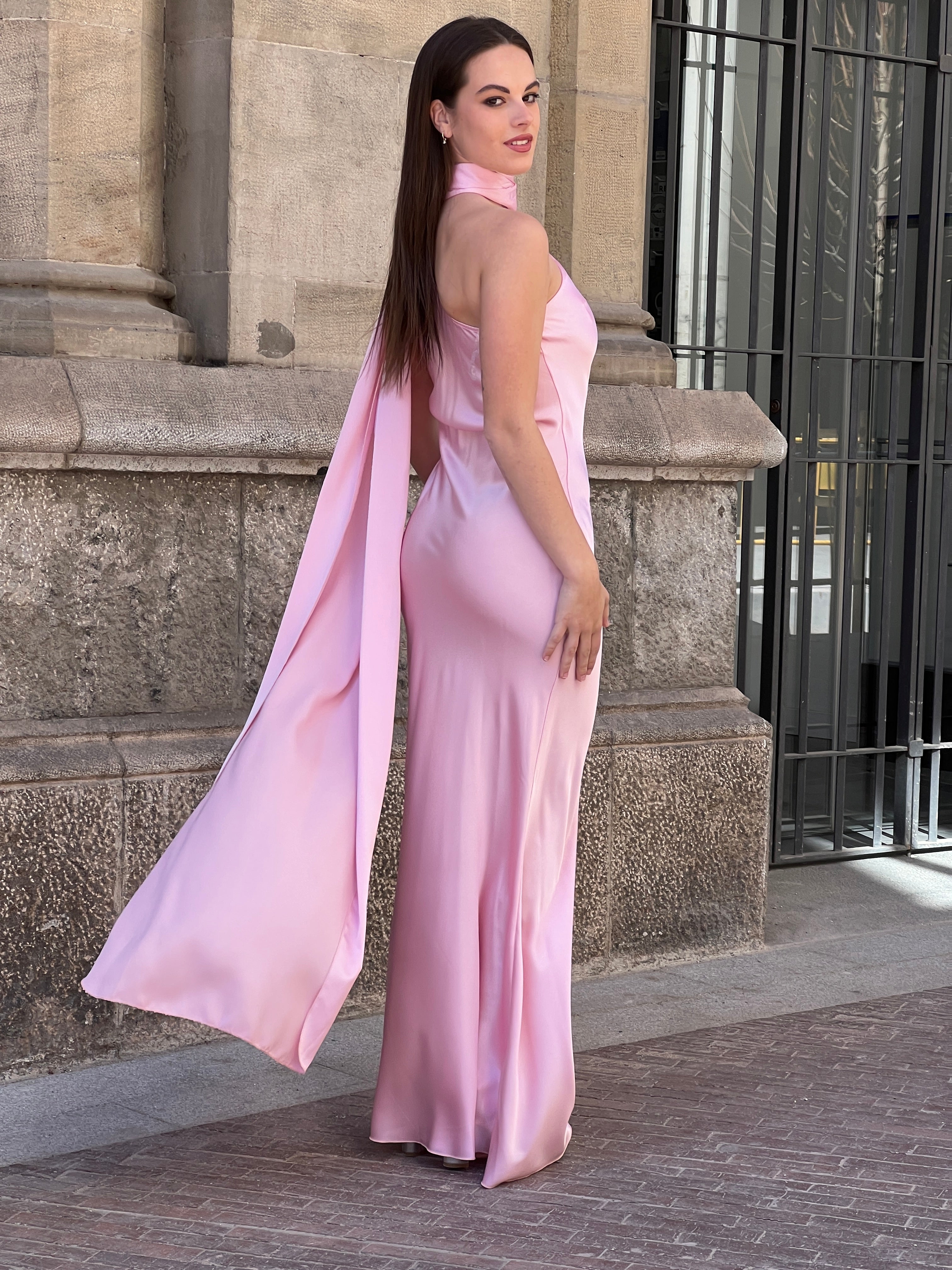 Vestido raso choker Priscila - Zebra&Maduixa®