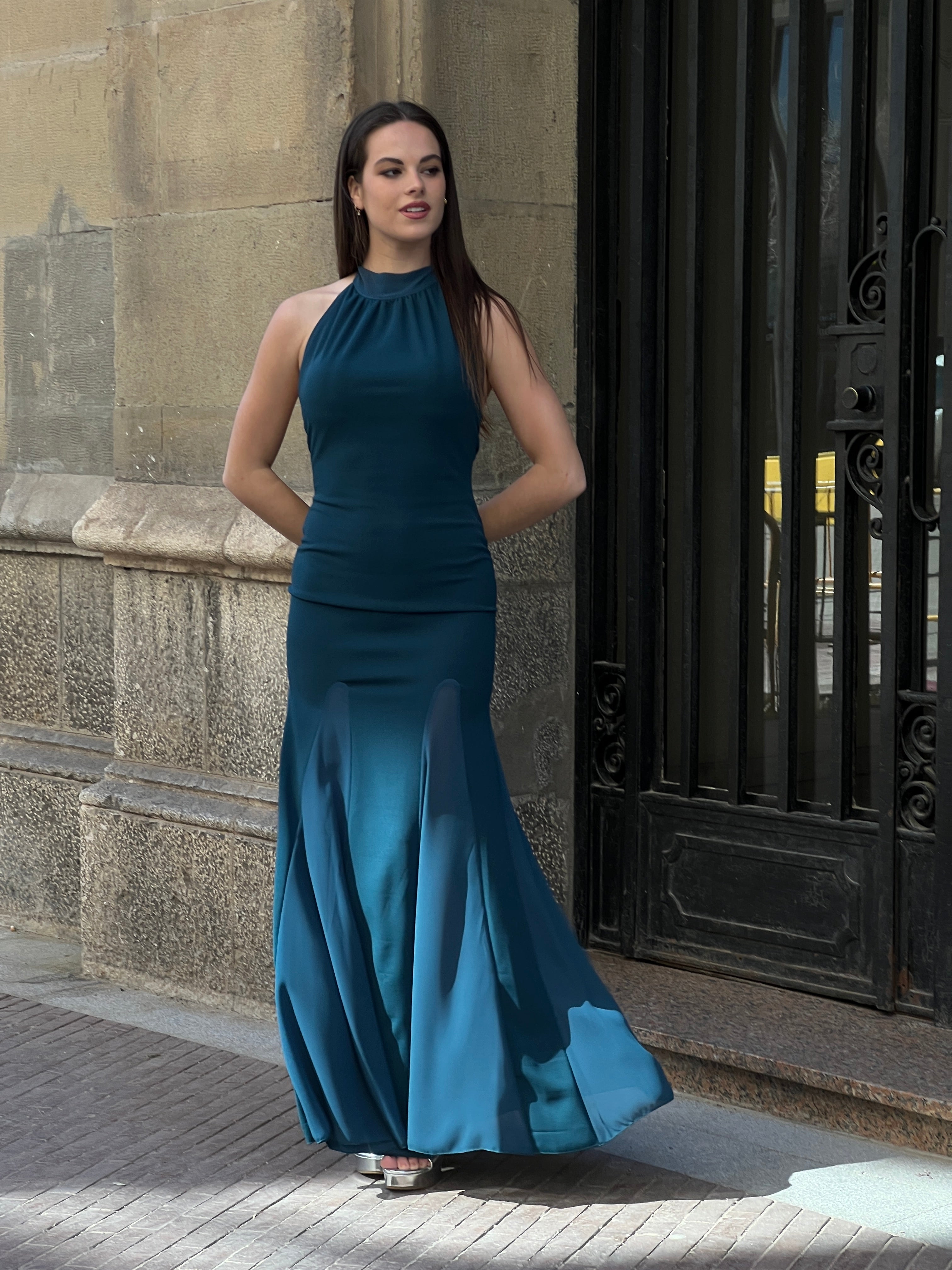 Vestido halter godets - Zebra&Maduixa®