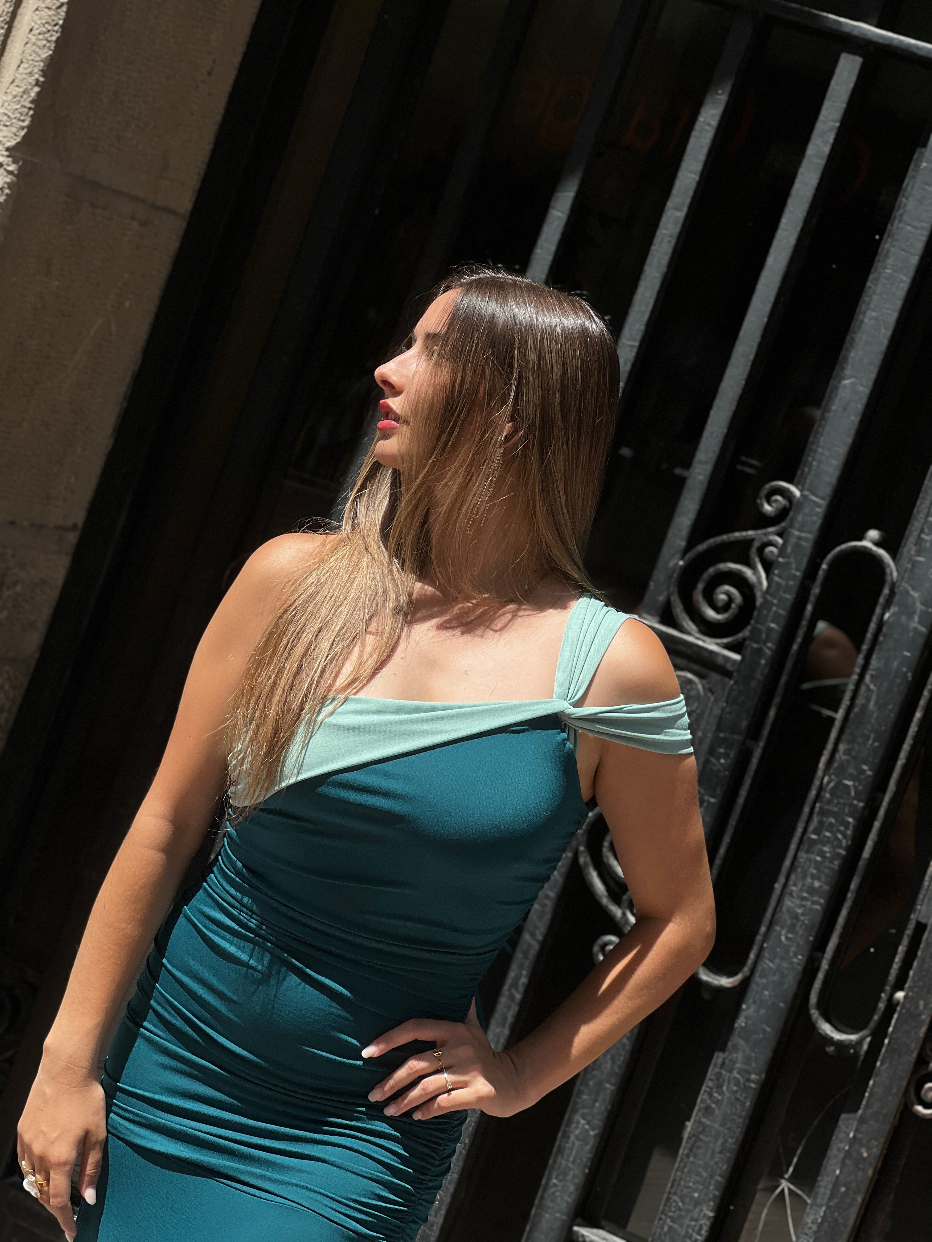 Vestit bicolor Bianca