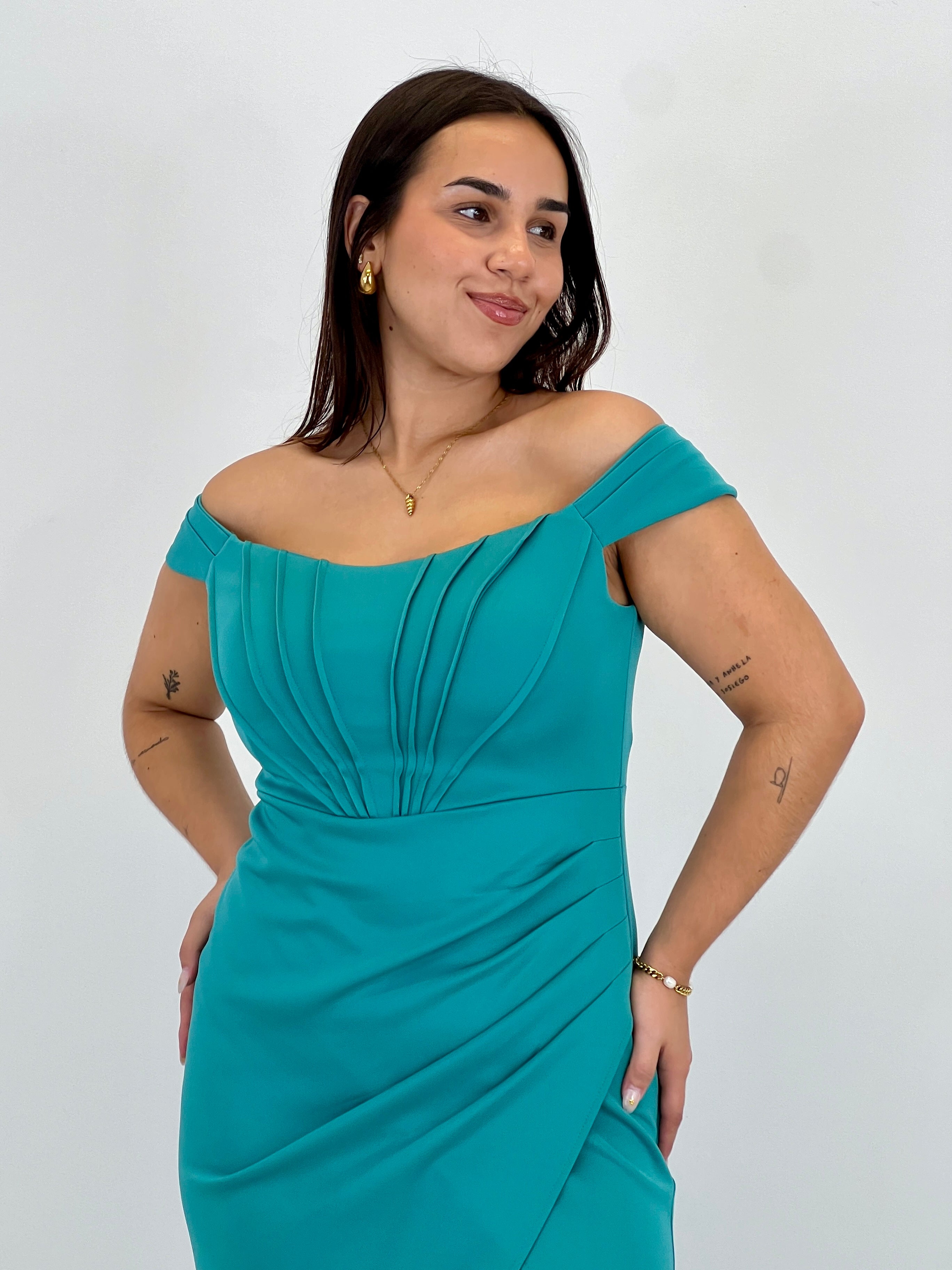 Vestido palabra de honor Selene