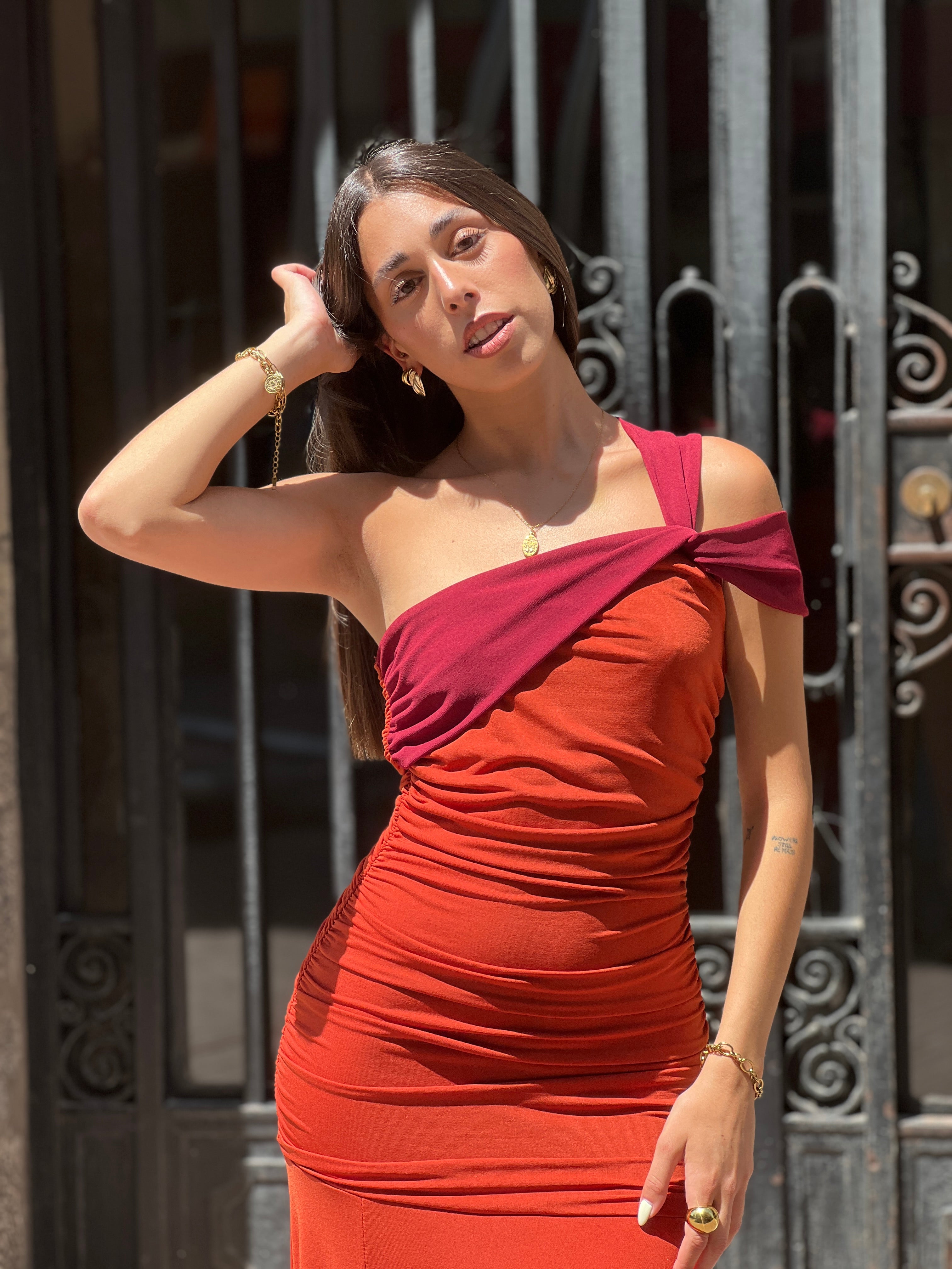 Vestit bicolor Bianca