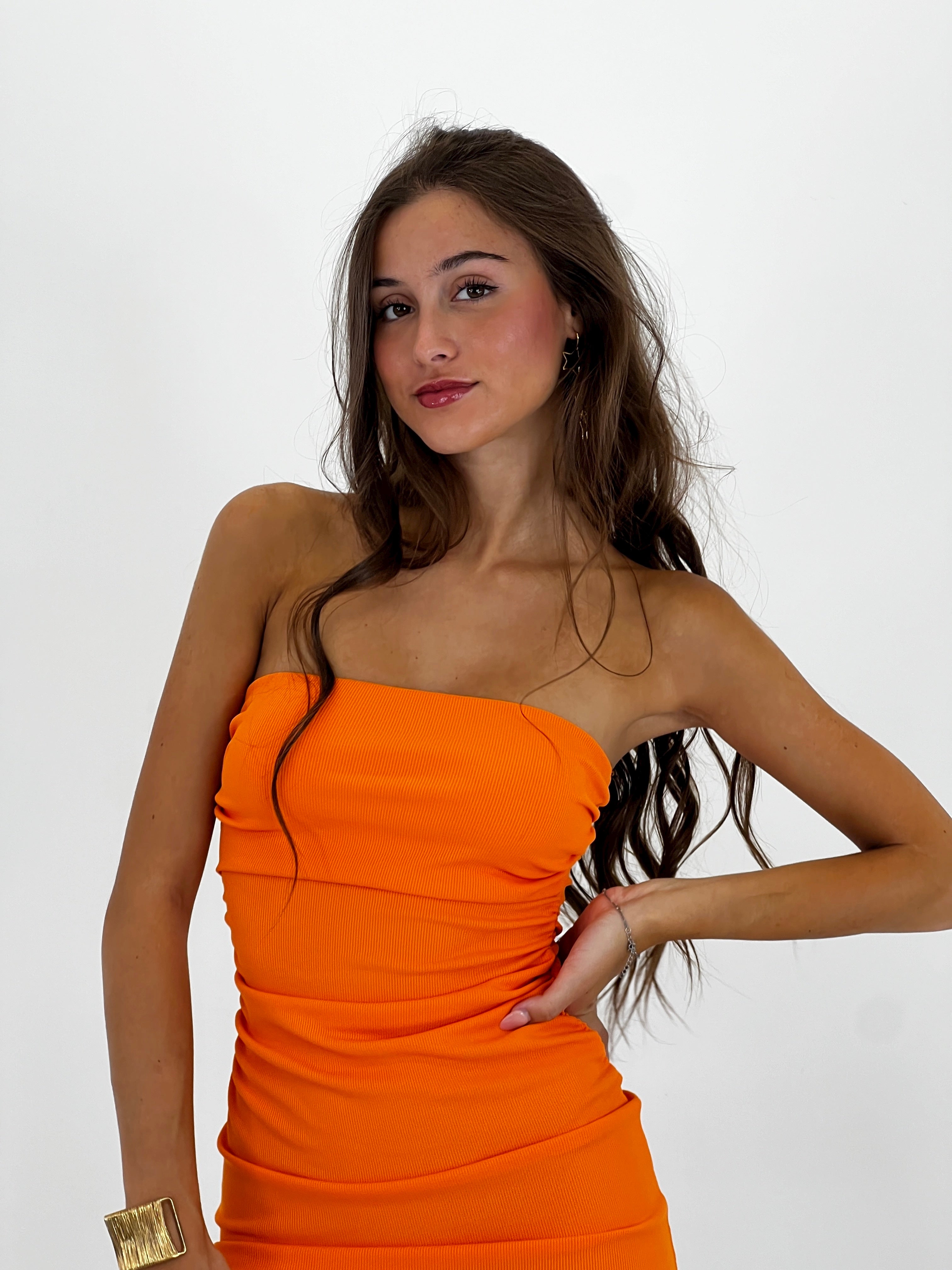 Vestido básico palabra de honor