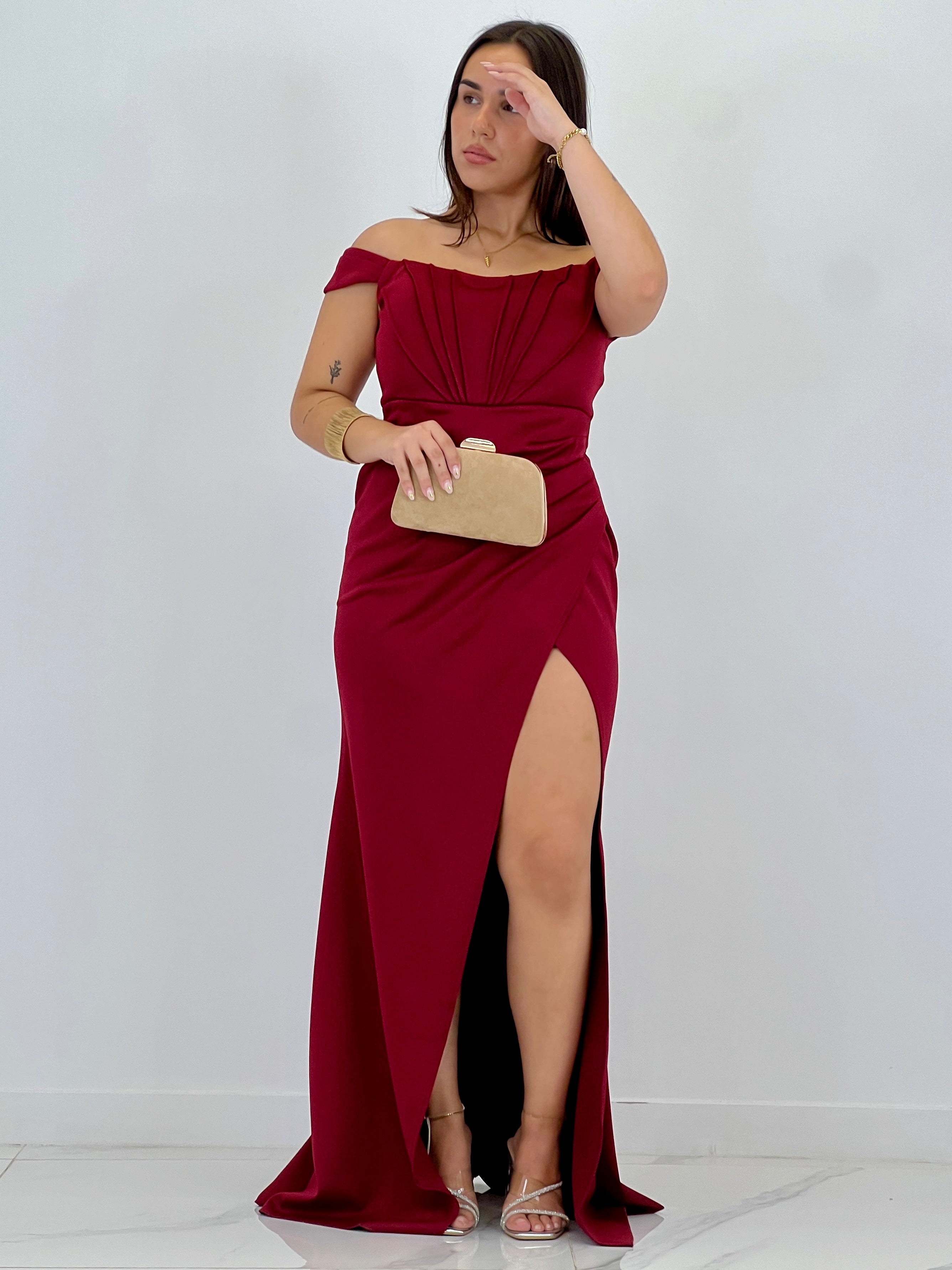 Vestido palabra de honor Selene