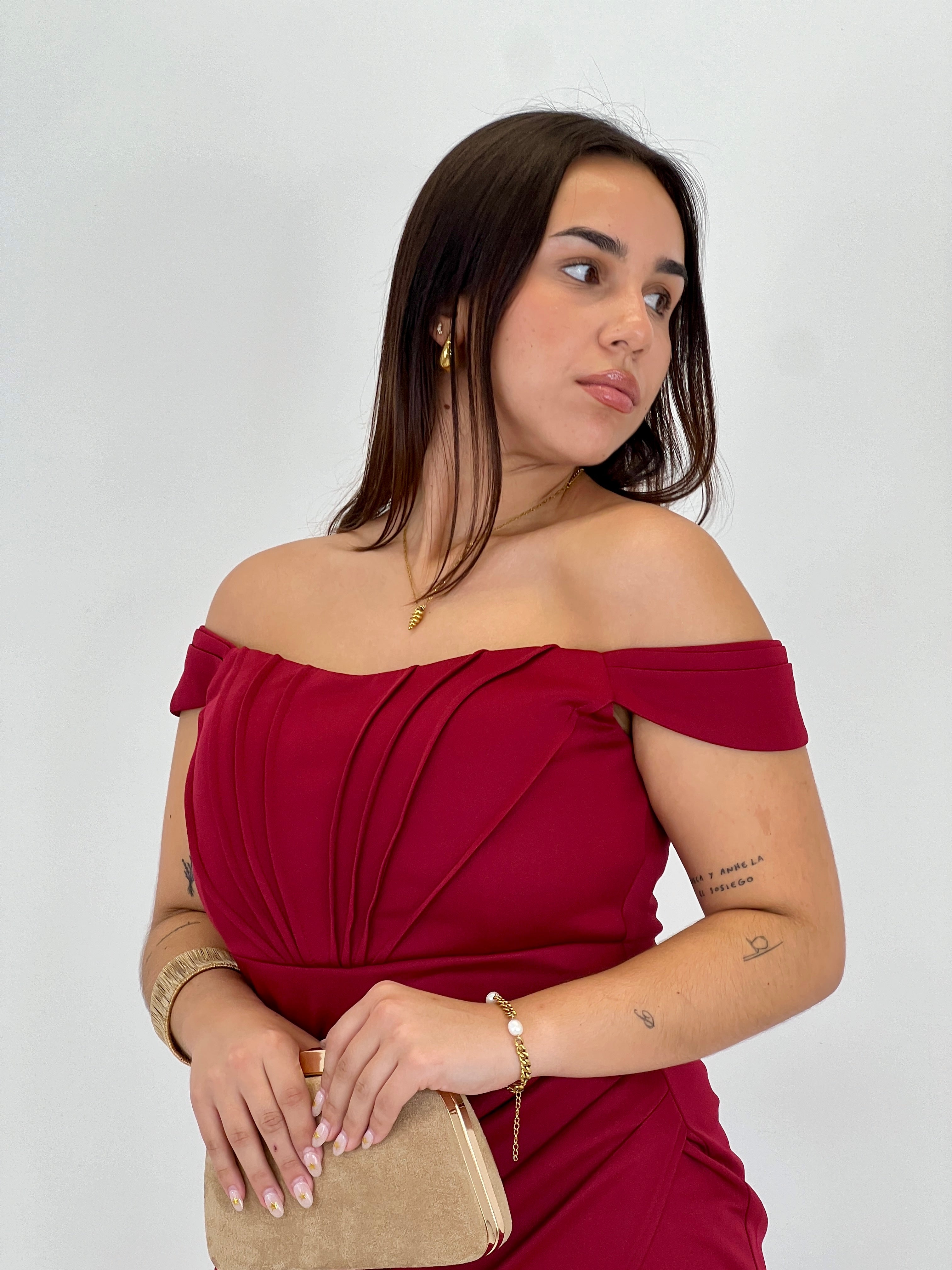 Vestido palabra de honor Selene