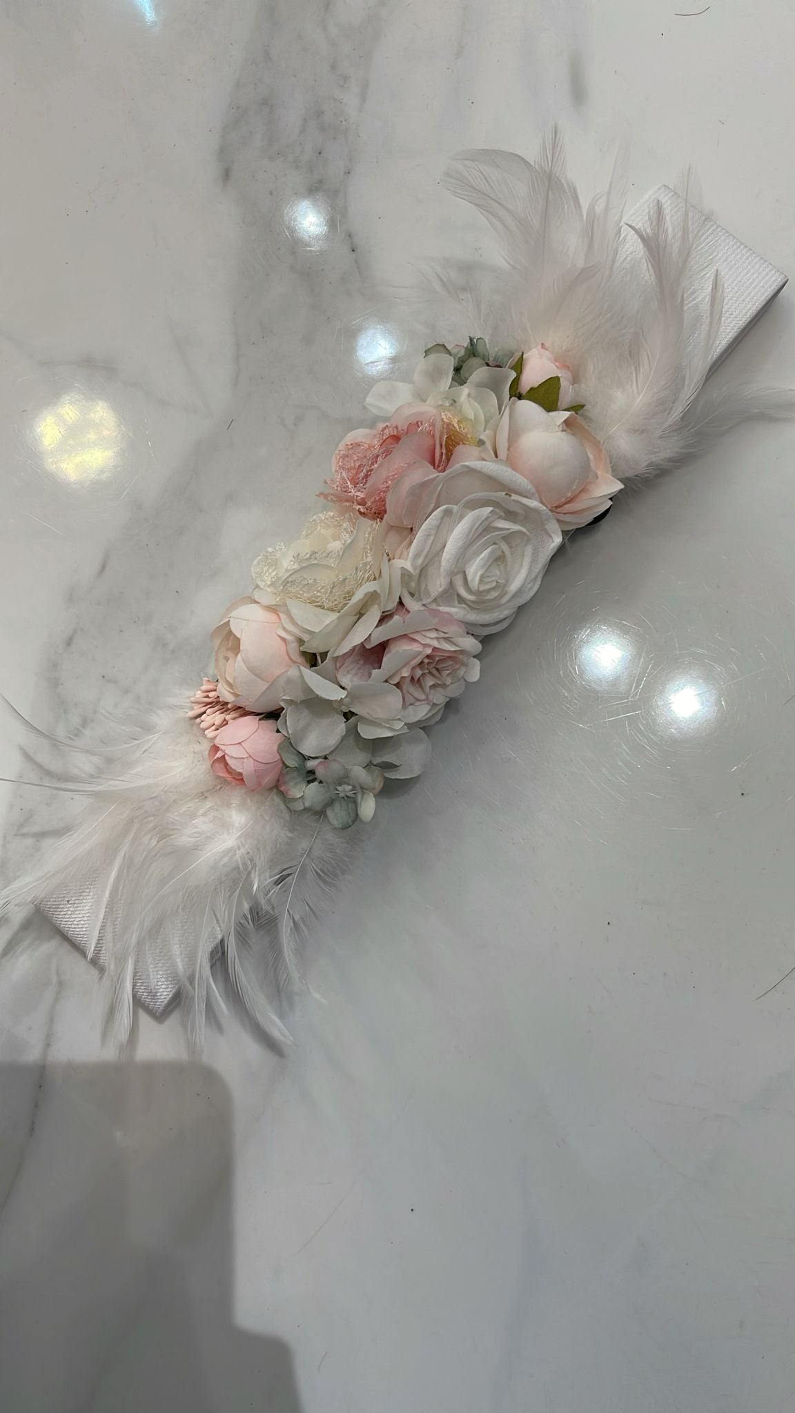 Cinturón floral con plumas goma - Zebra&Maduixa®