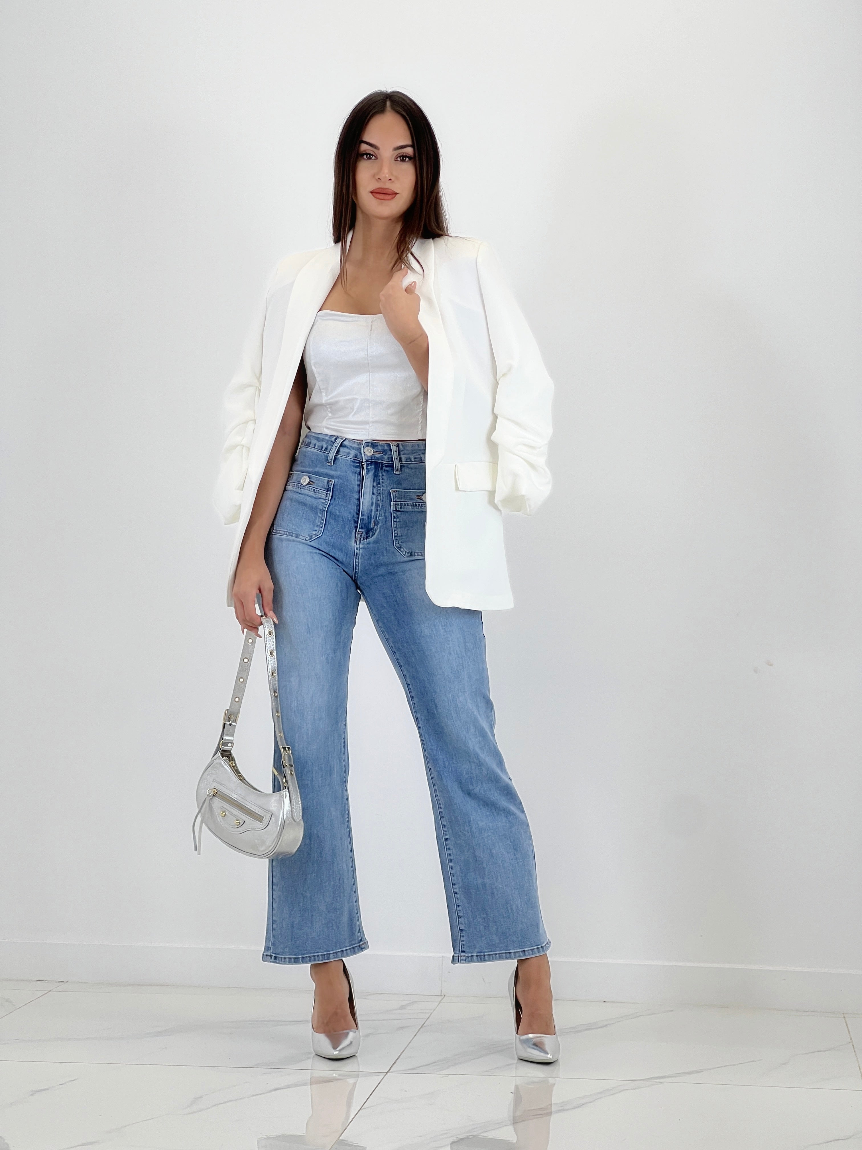 Zapato tacón stiletto metalizado