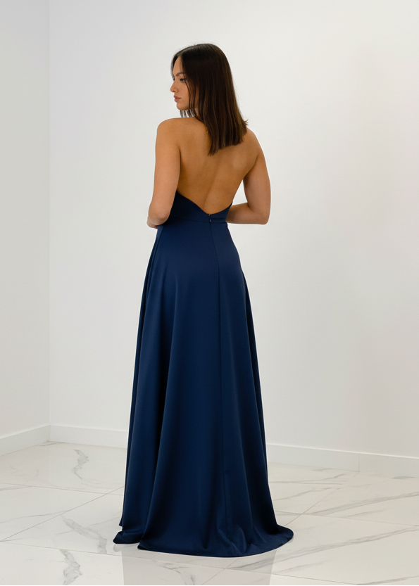 Vestido largo satén Silvia - Zebra&Maduixa®