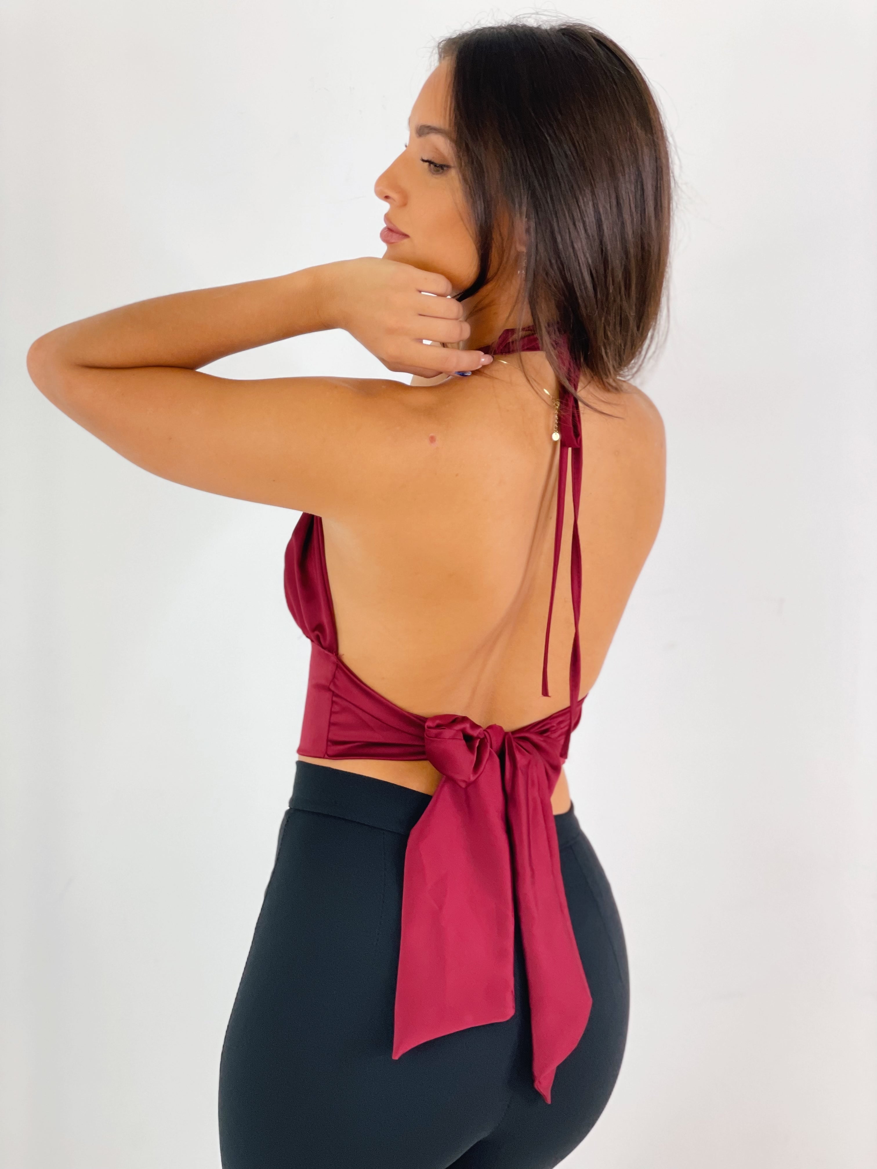 Top halter satén - Zebra&Maduixa®