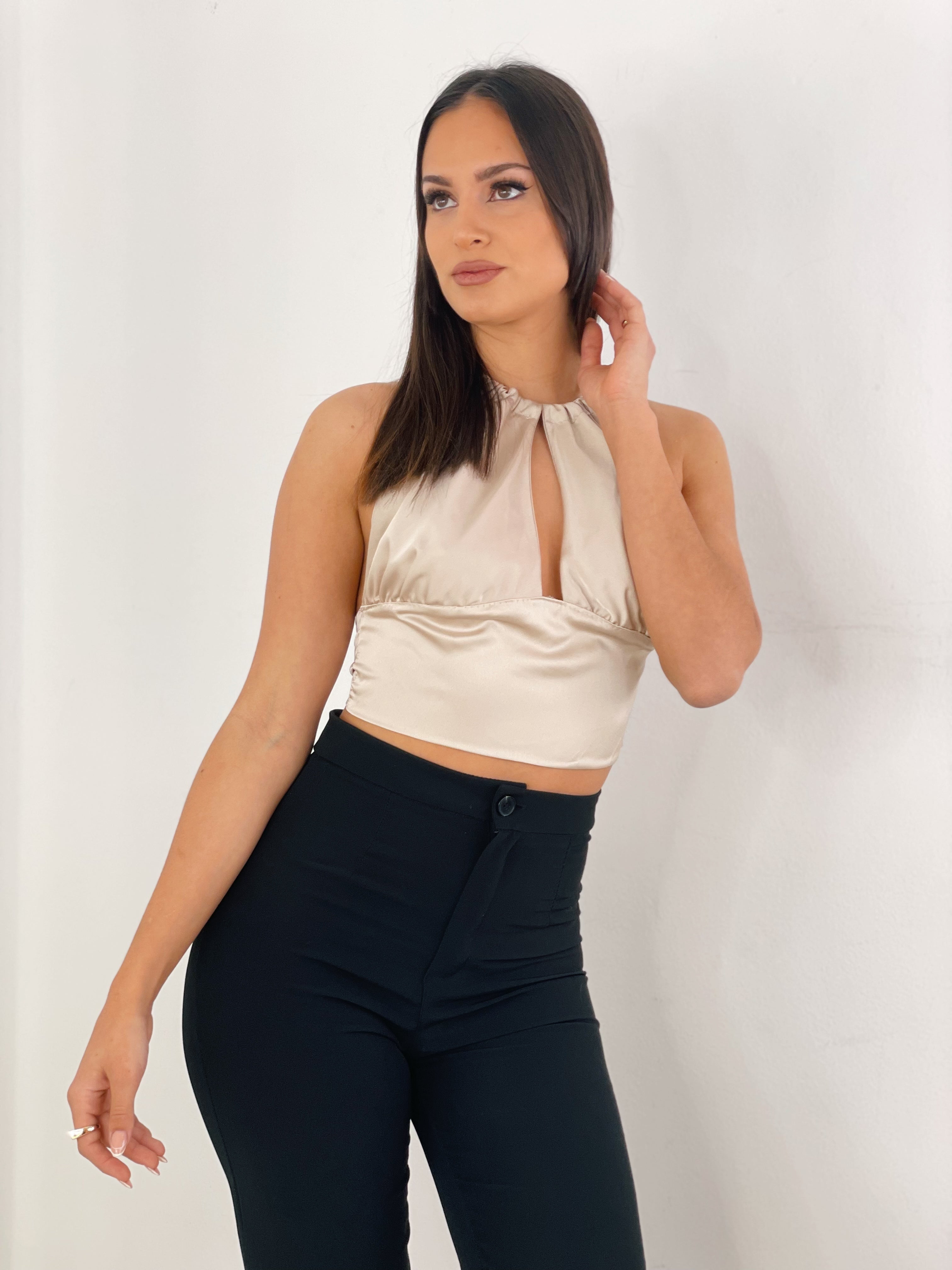 Top halter satén - Zebra&Maduixa®