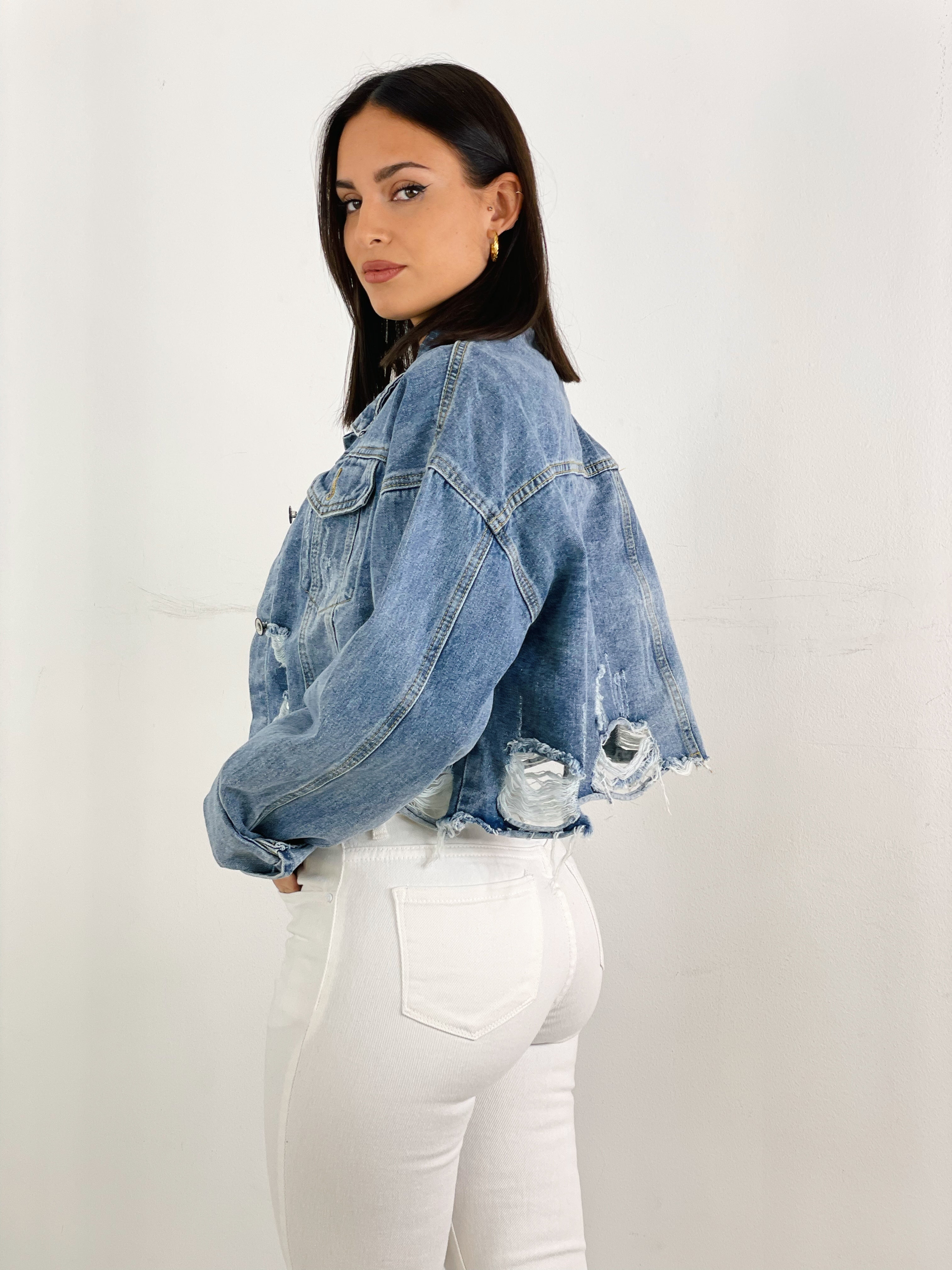 Cazadora Denim Cropped - Zebra&Maduixa®