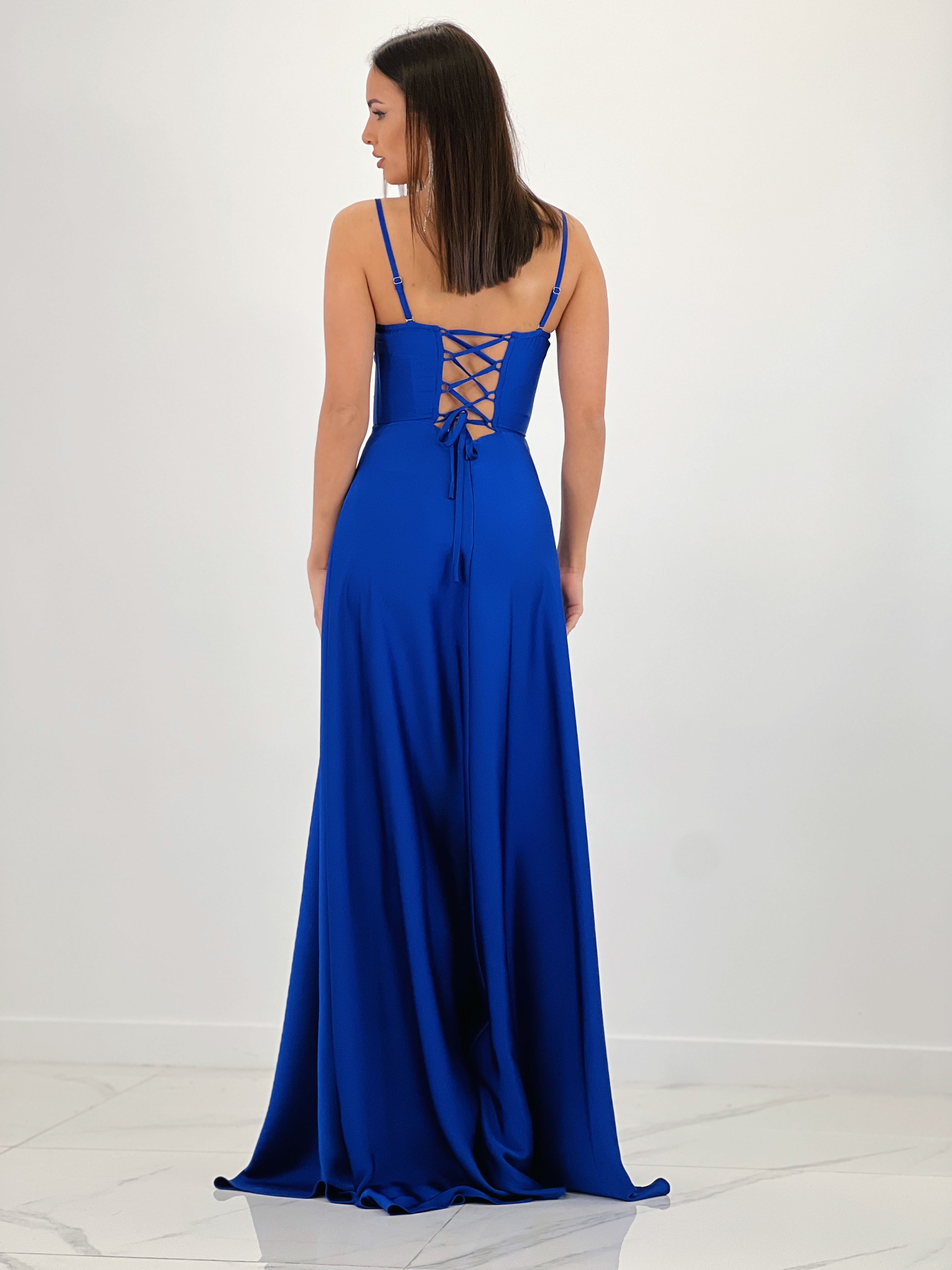 Vestido corsé raso Sarah