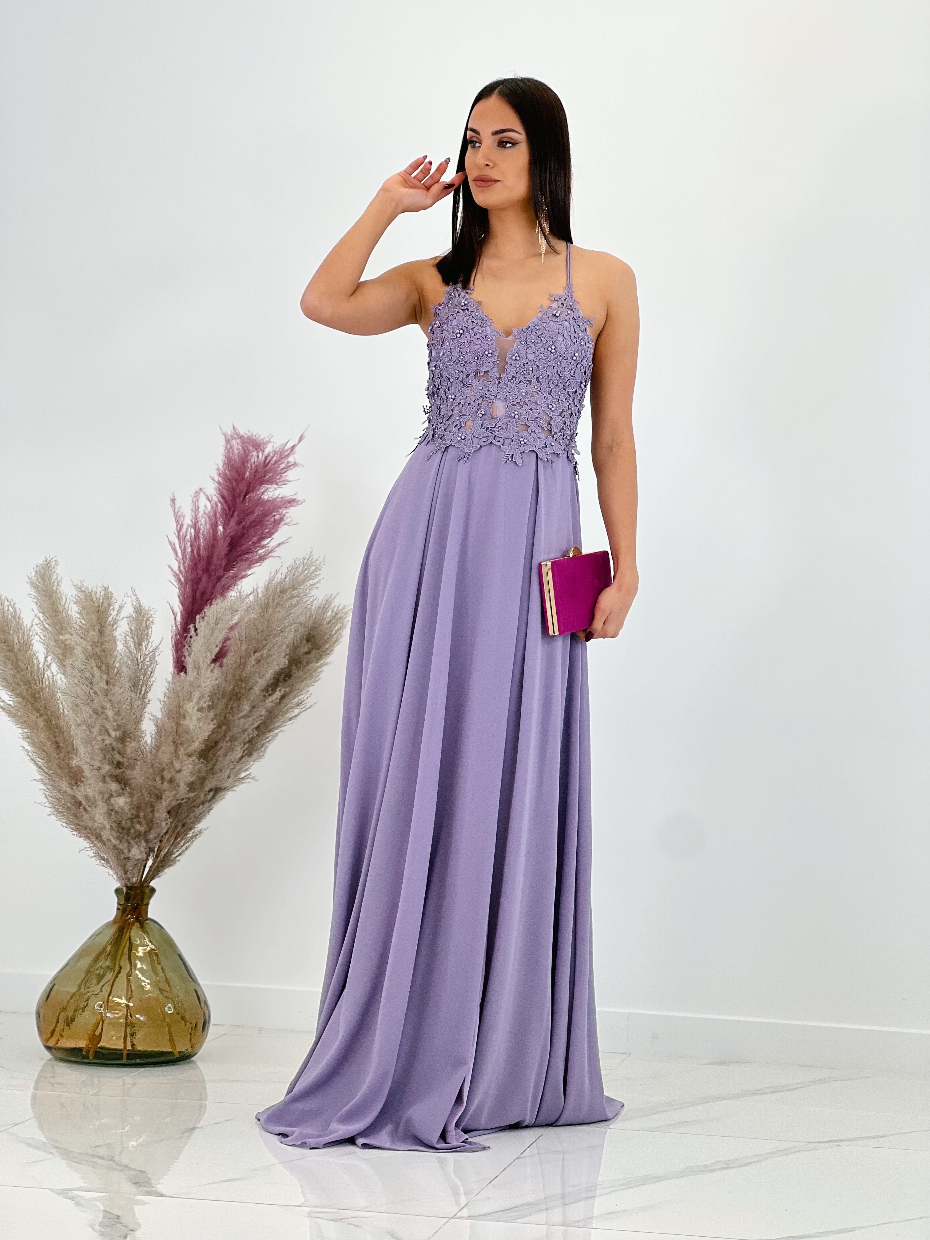 Vestido bordado tirantes Celina