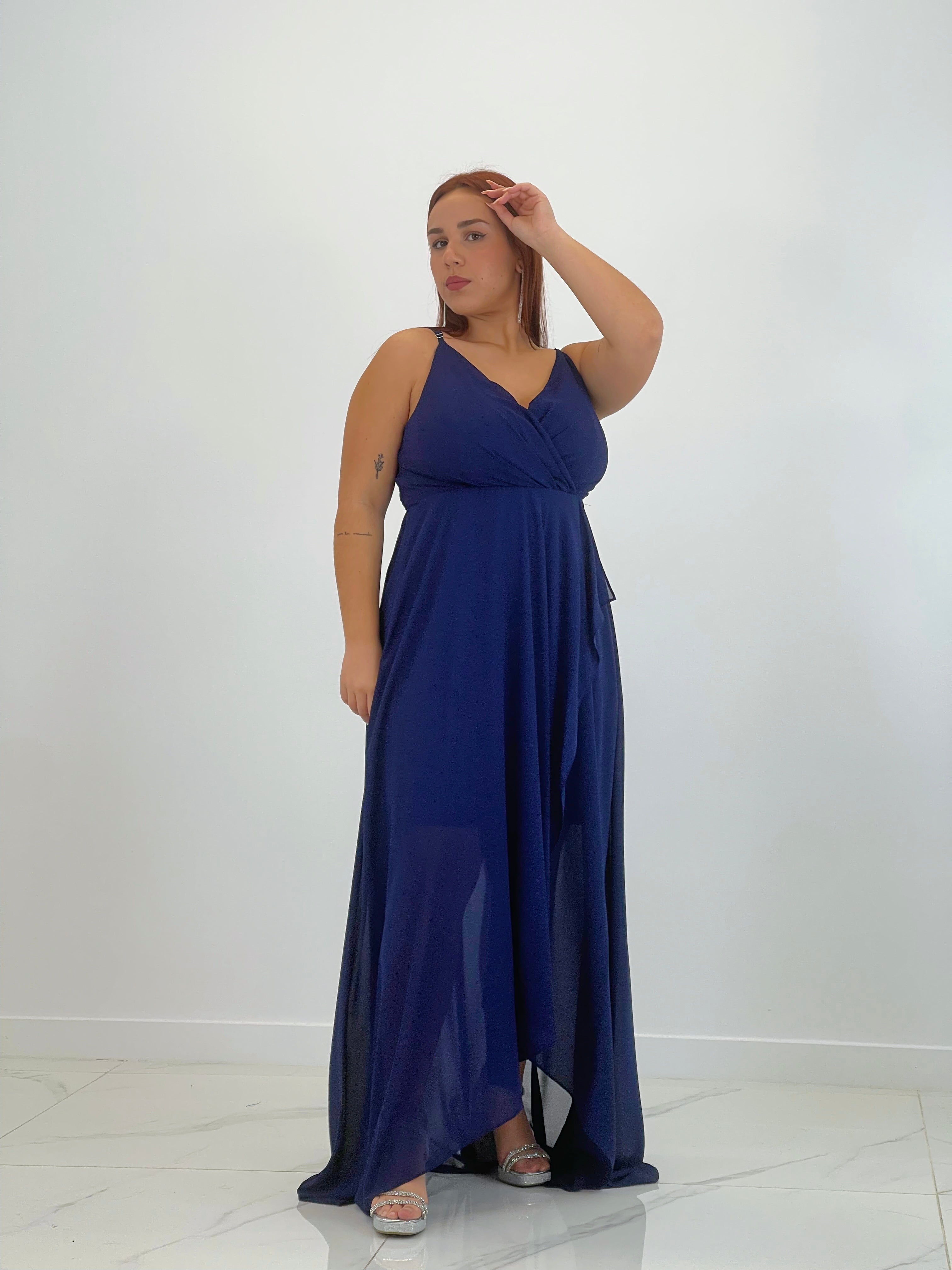Vestido drapeado Flex Plus Size