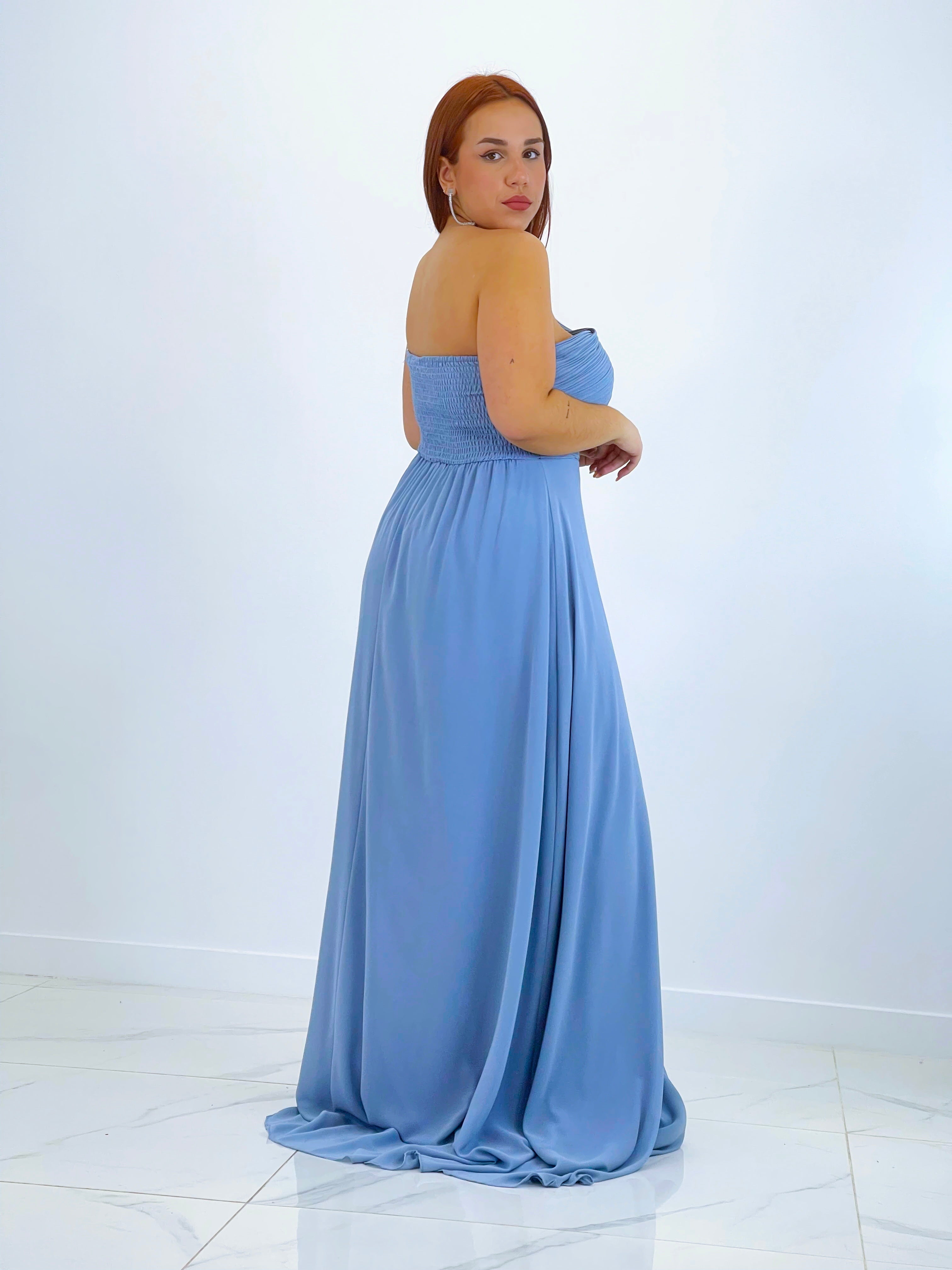 Vestido drapeado romano Julia - Zebra&Maduixa®