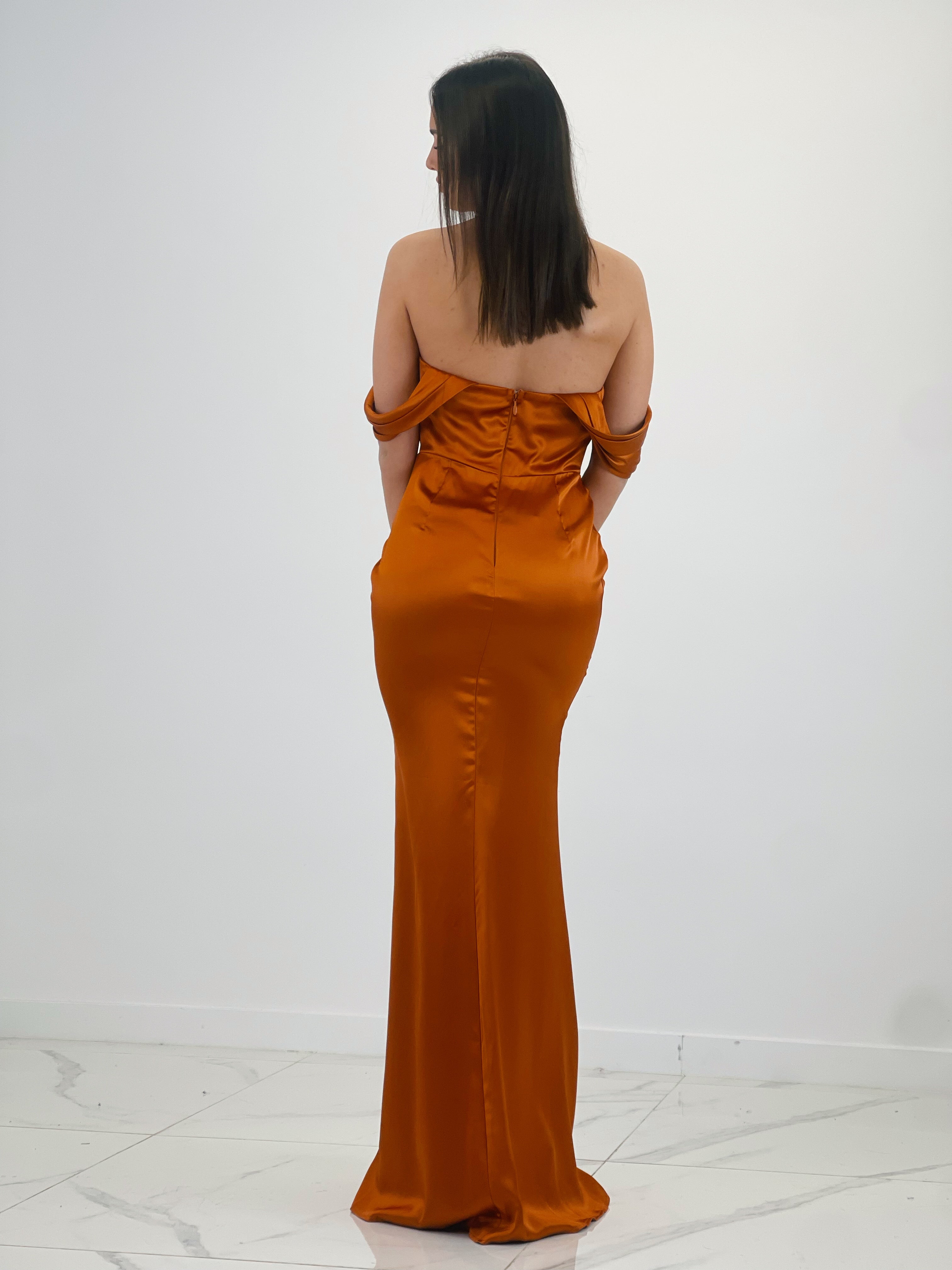 Vestido drapeado Astrid