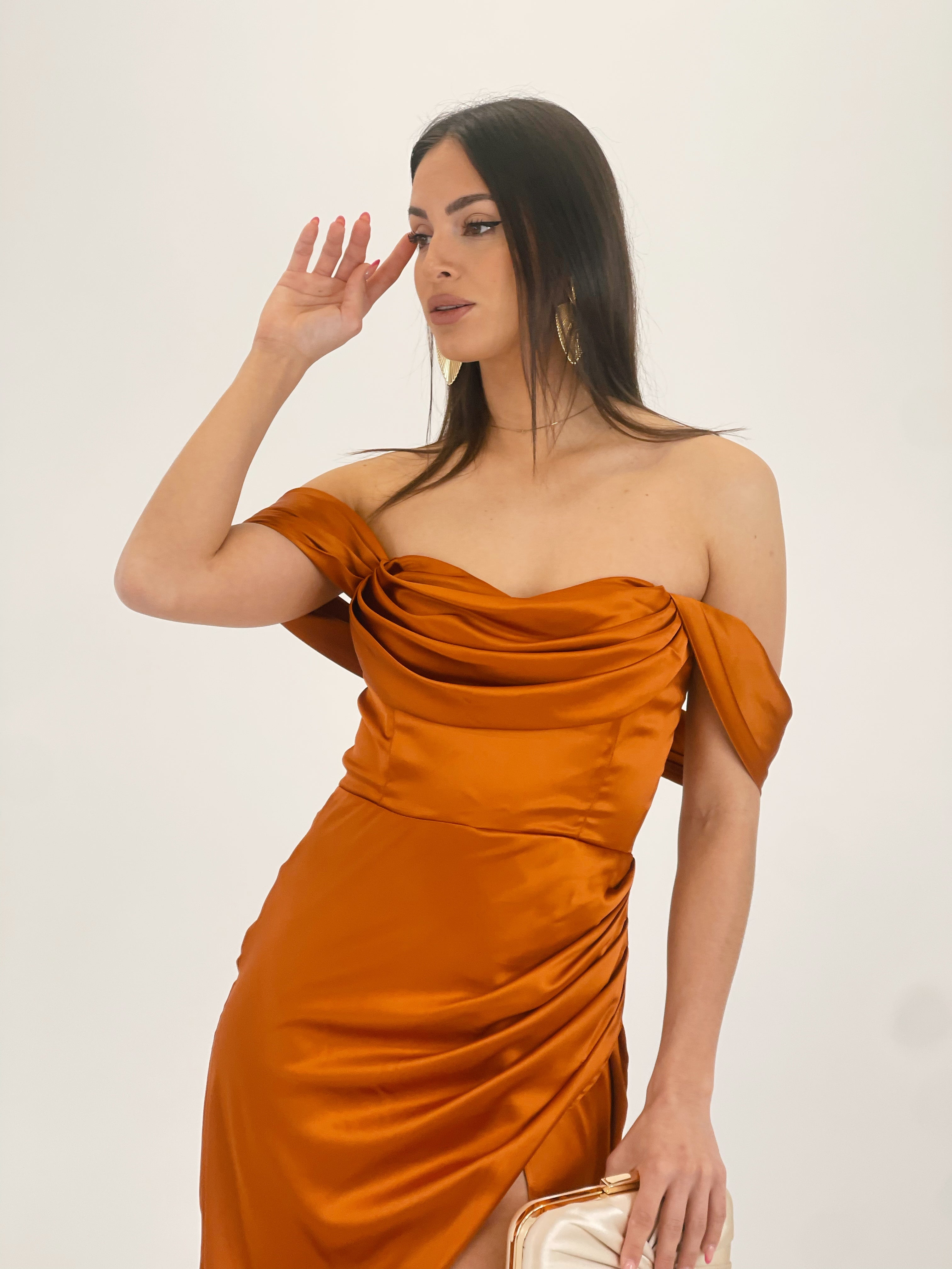 Vestido drapeado Astrid