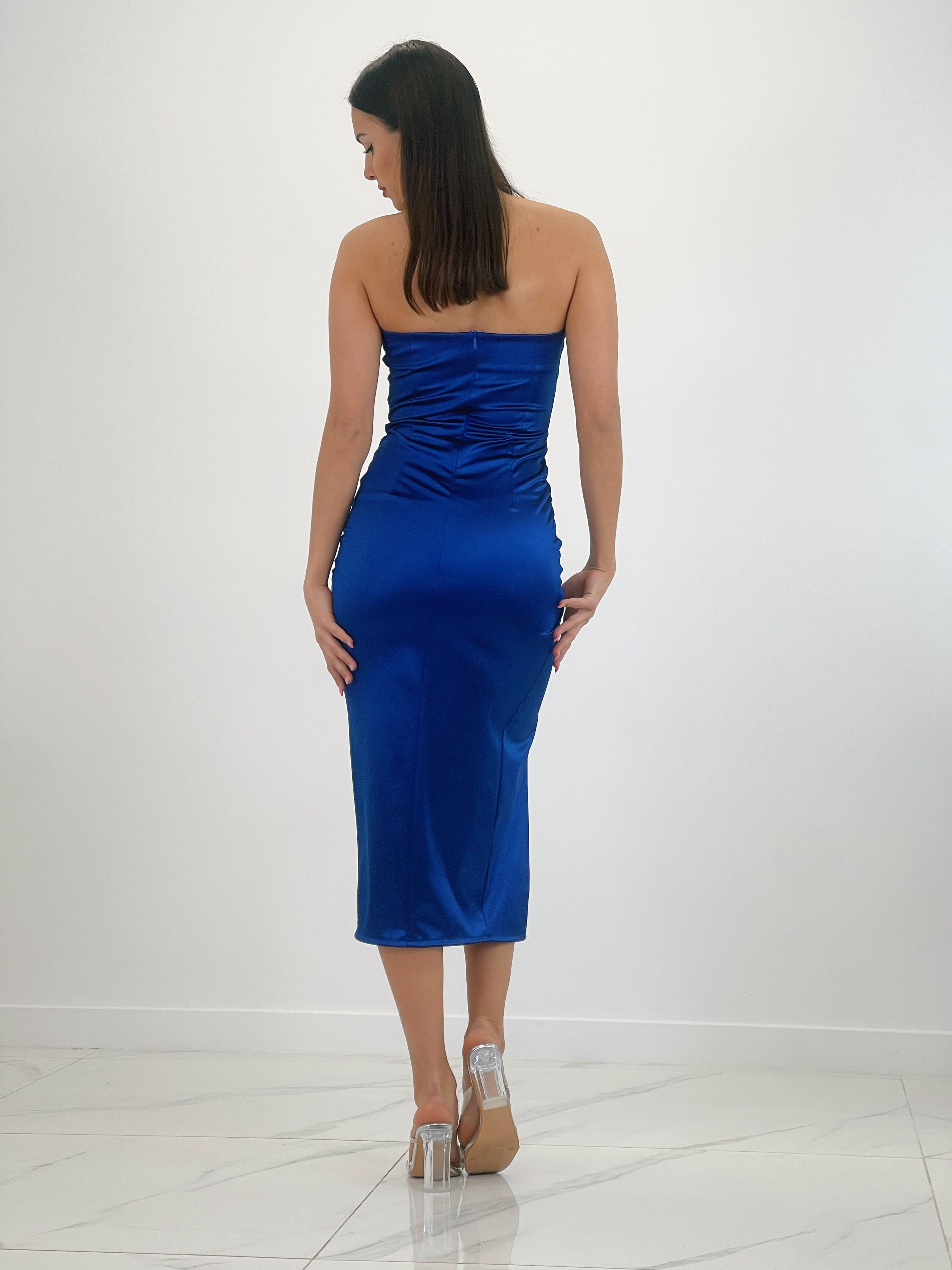 Vestido midi palabra de honor - Zebra&Maduixa®