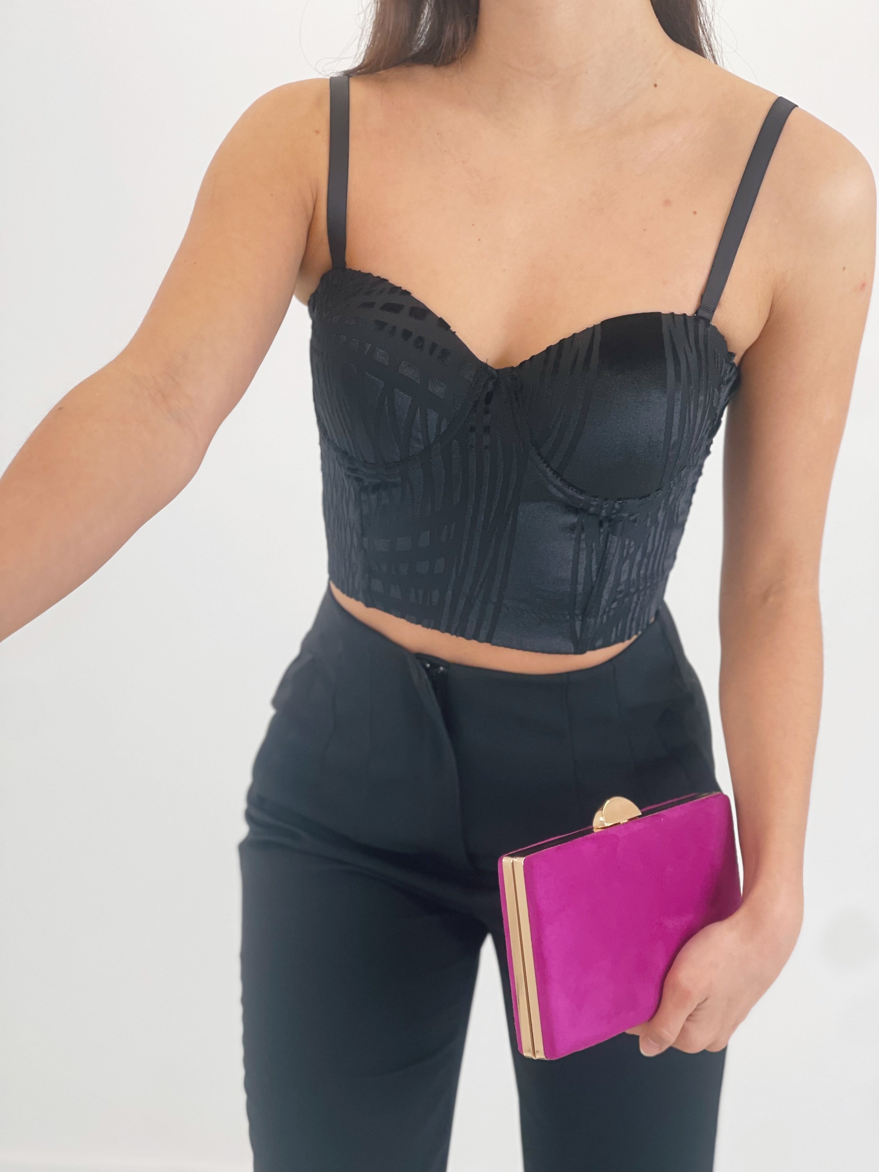 Velvet corset