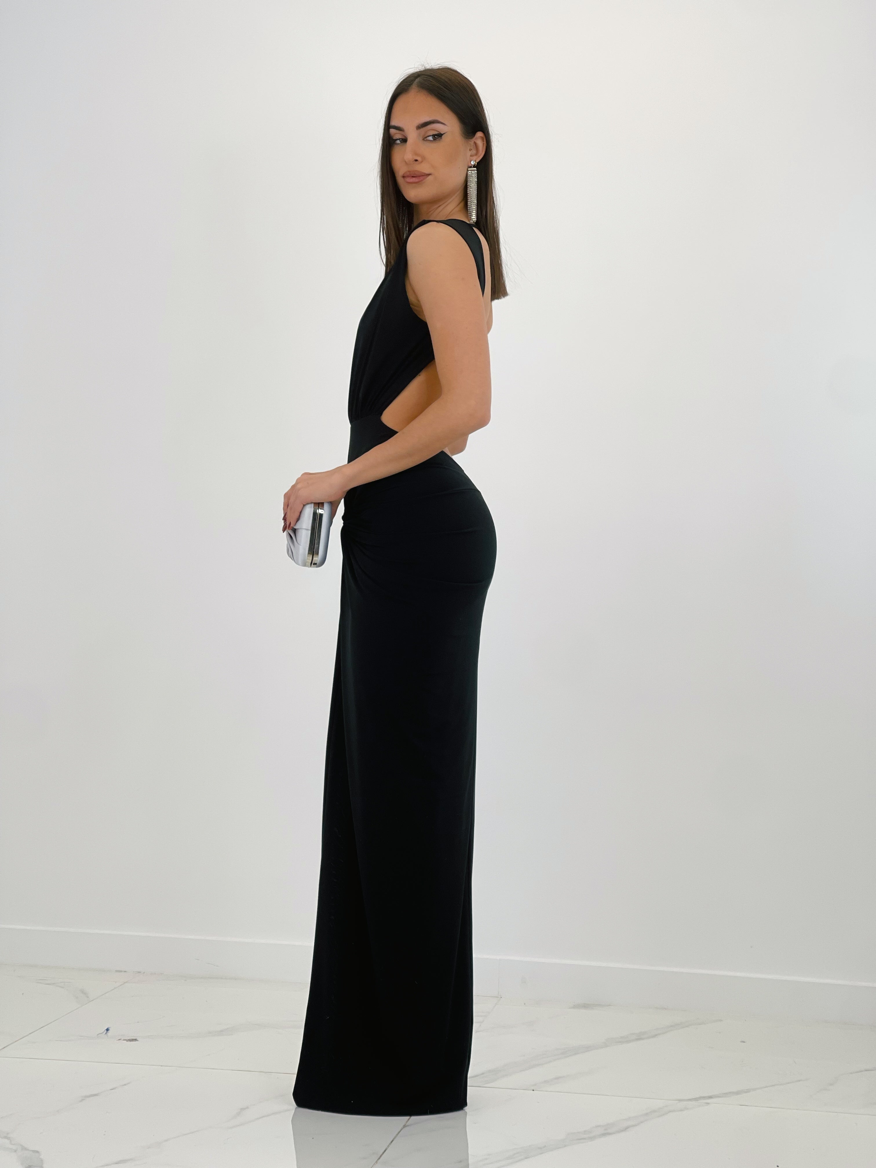 Vestido fruncido anudado Briana