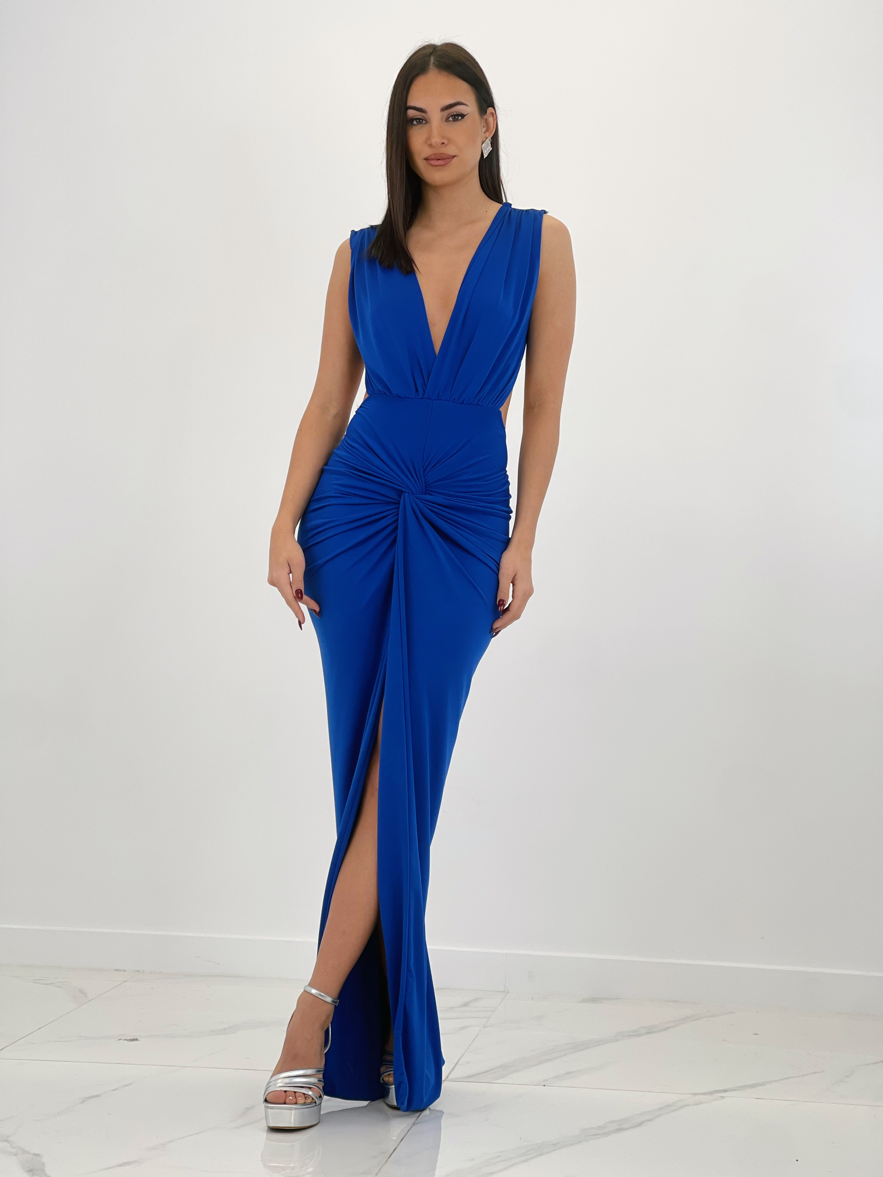 Vestido fruncido anudado Briana