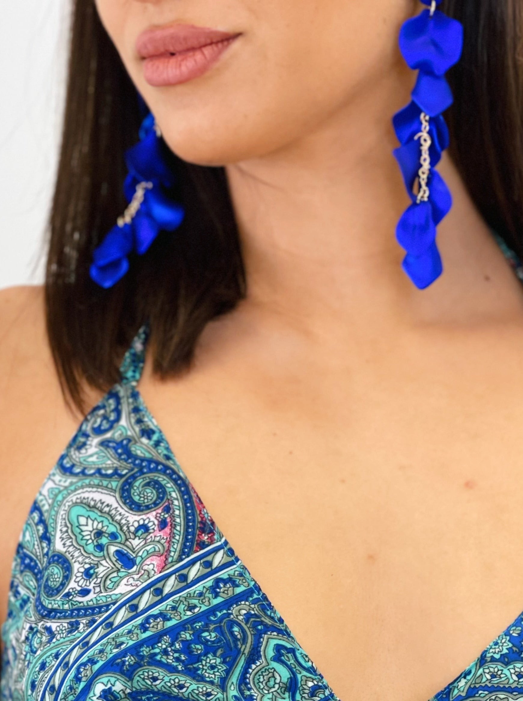 Pendientes pétalos cascada