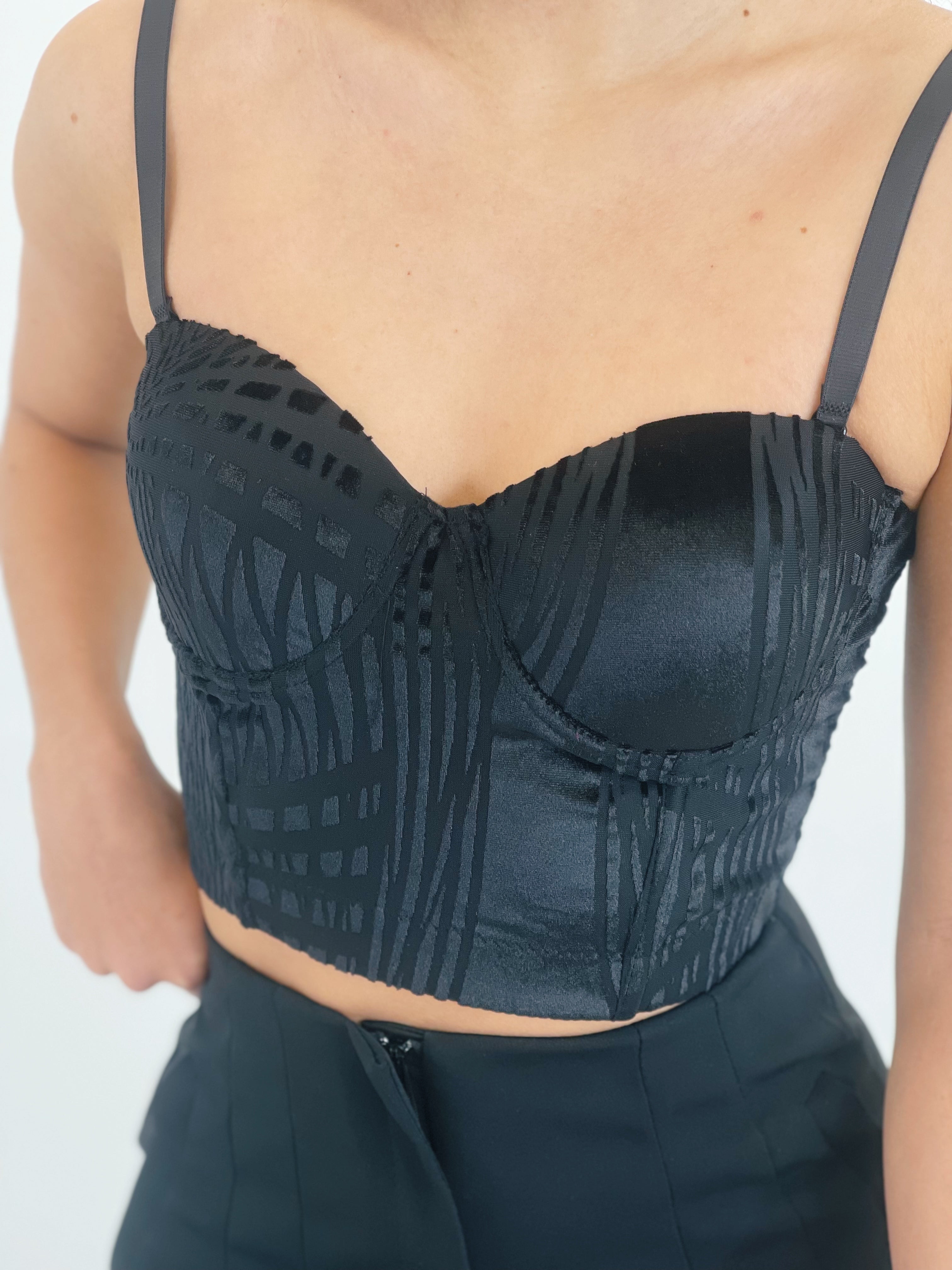 Velvet corset