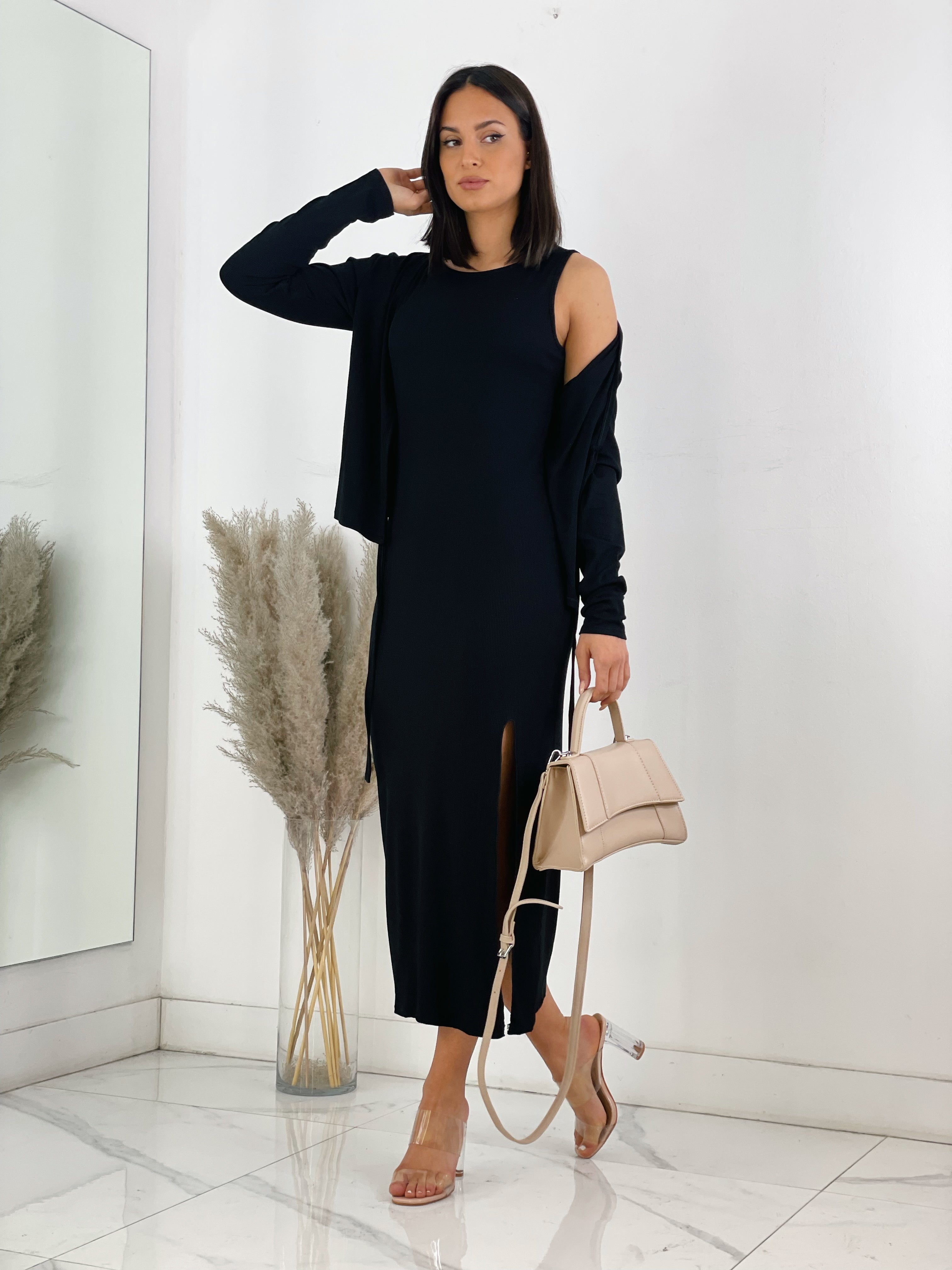 Vestido midi de canalé - Zebra&Maduixa®