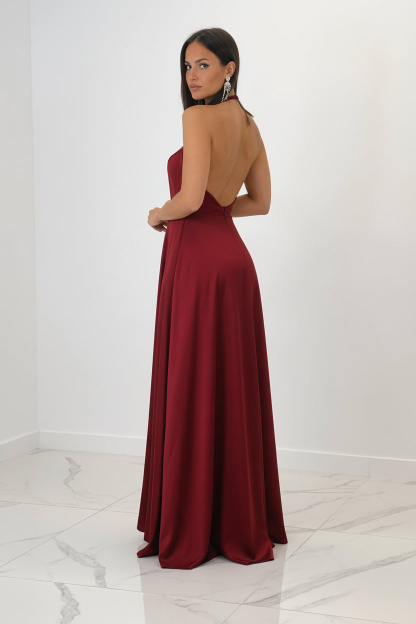 Vestido largo satén Silvia - Zebra&Maduixa®