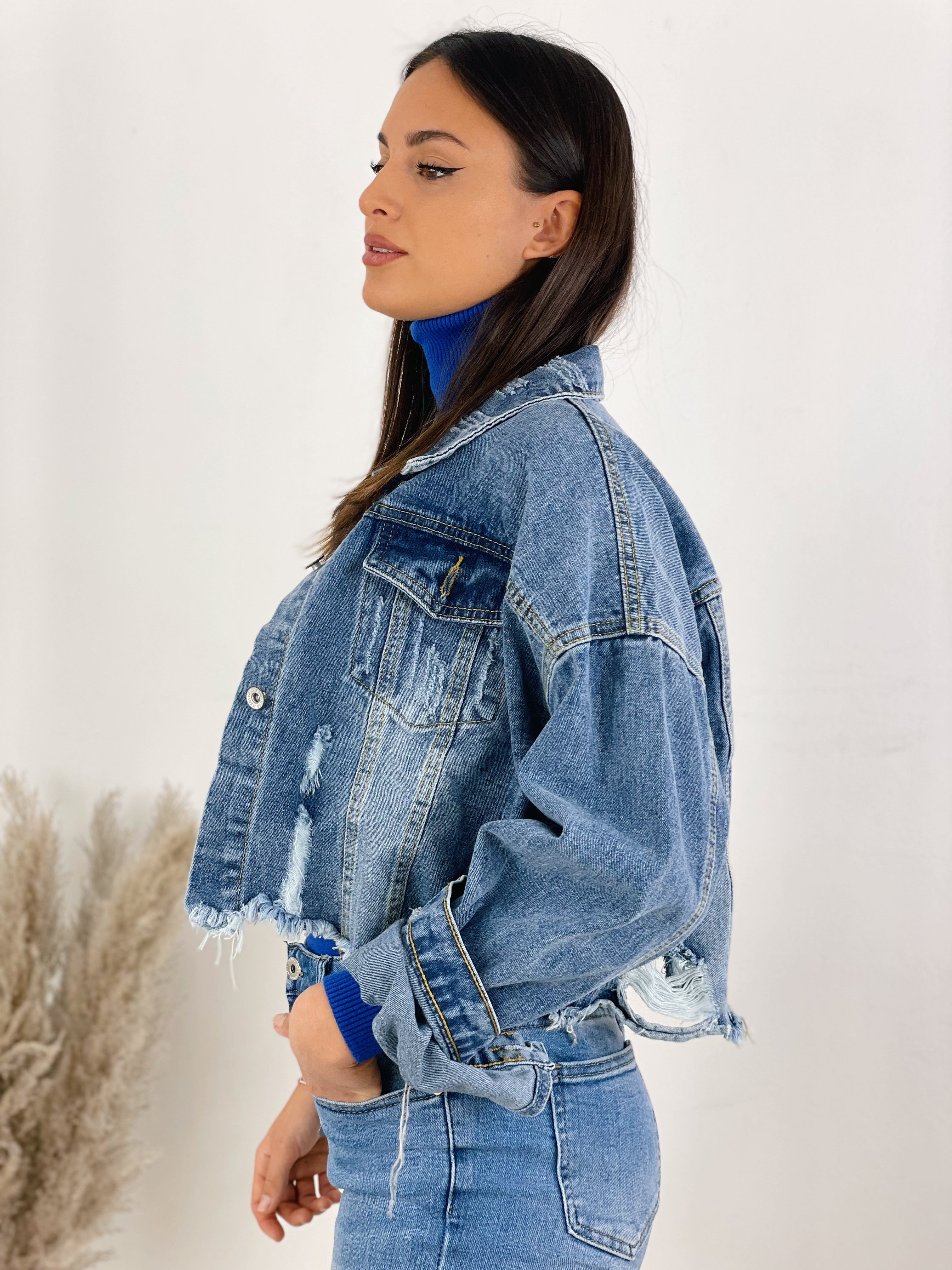 Cazadora Denim Cropped - Zebra&Maduixa®