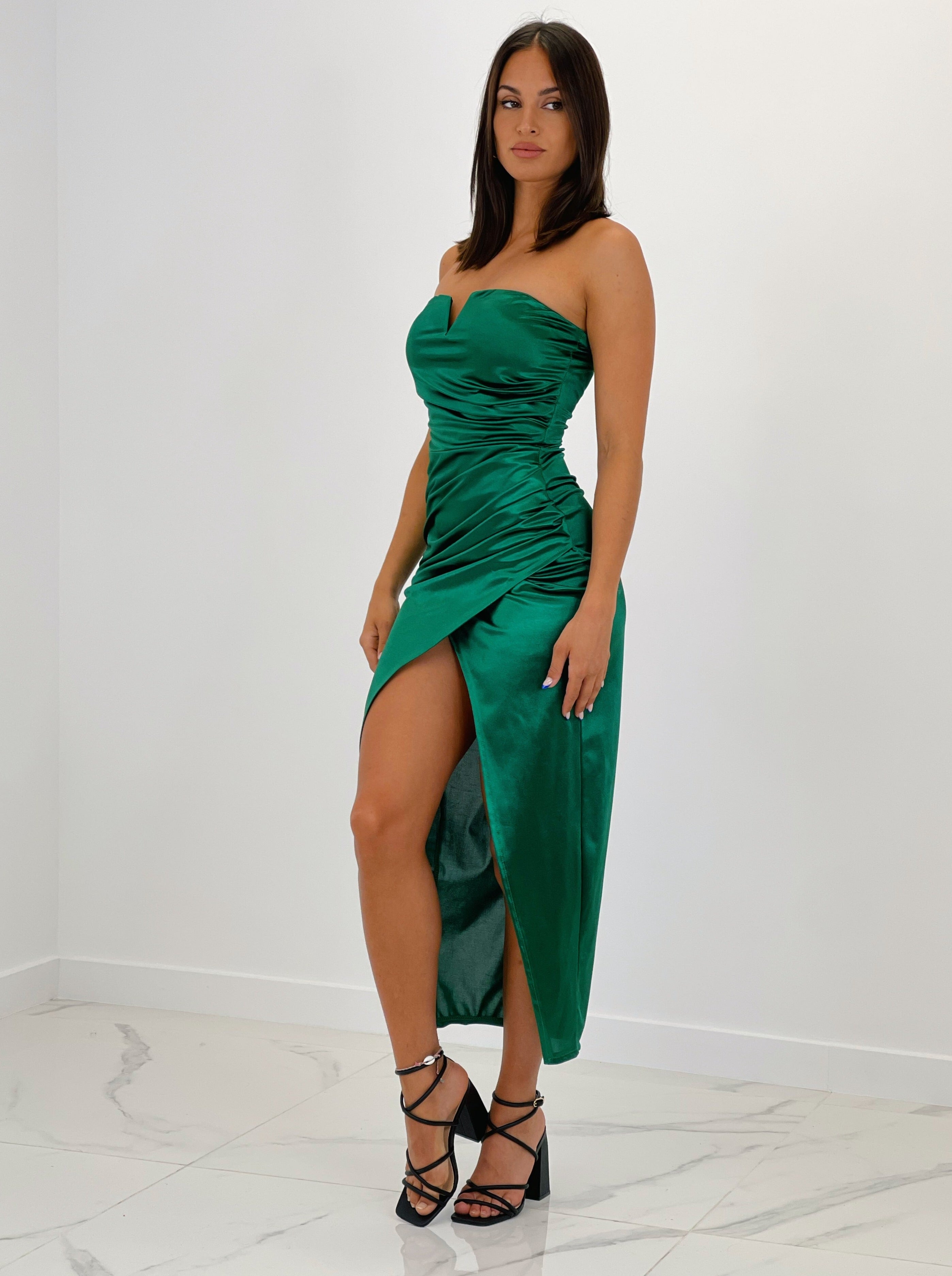 Vestido midi palabra de honor - Zebra&Maduixa®