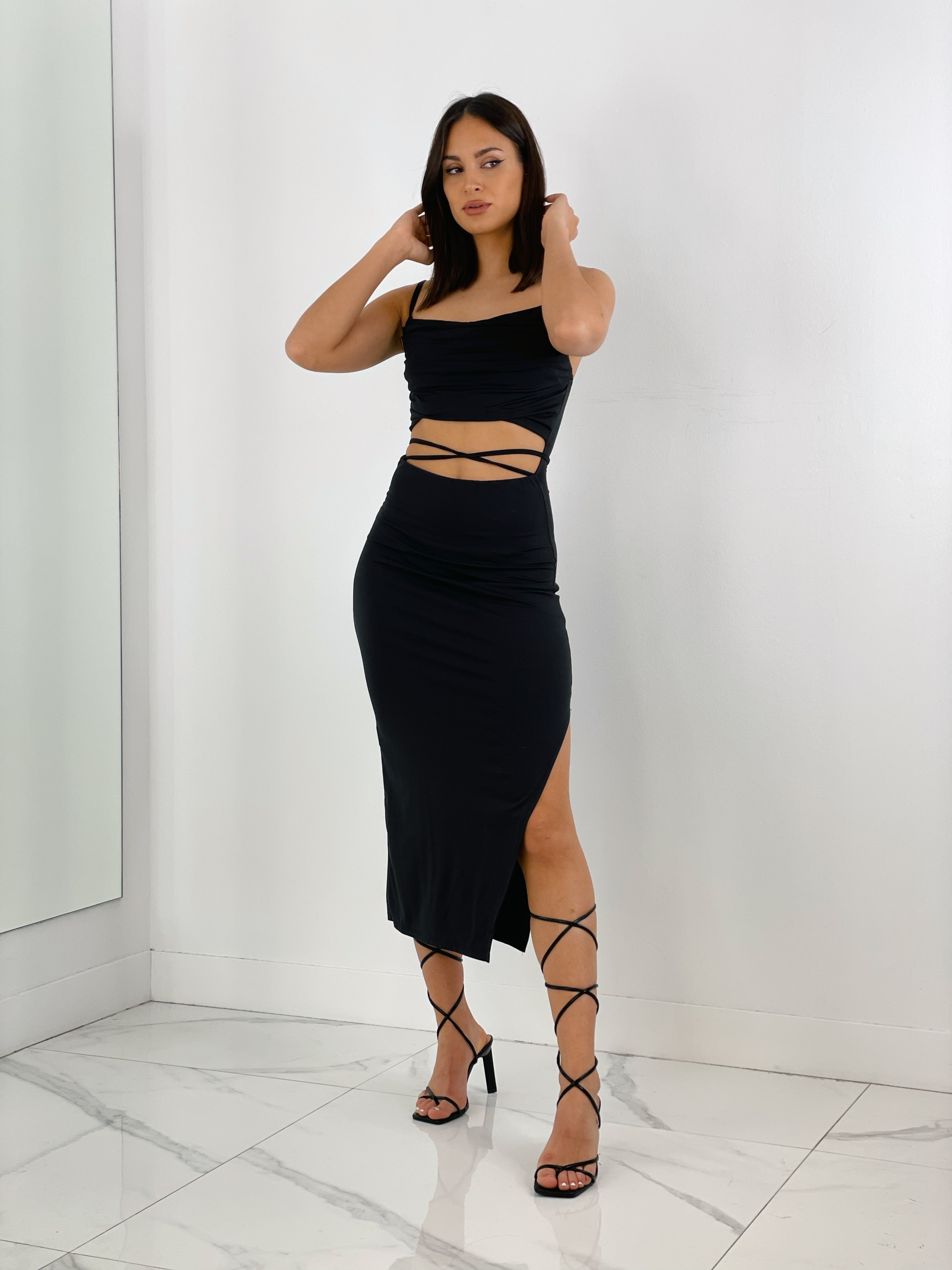 Vestido midi cut out Amara - Zebra&Maduixa®